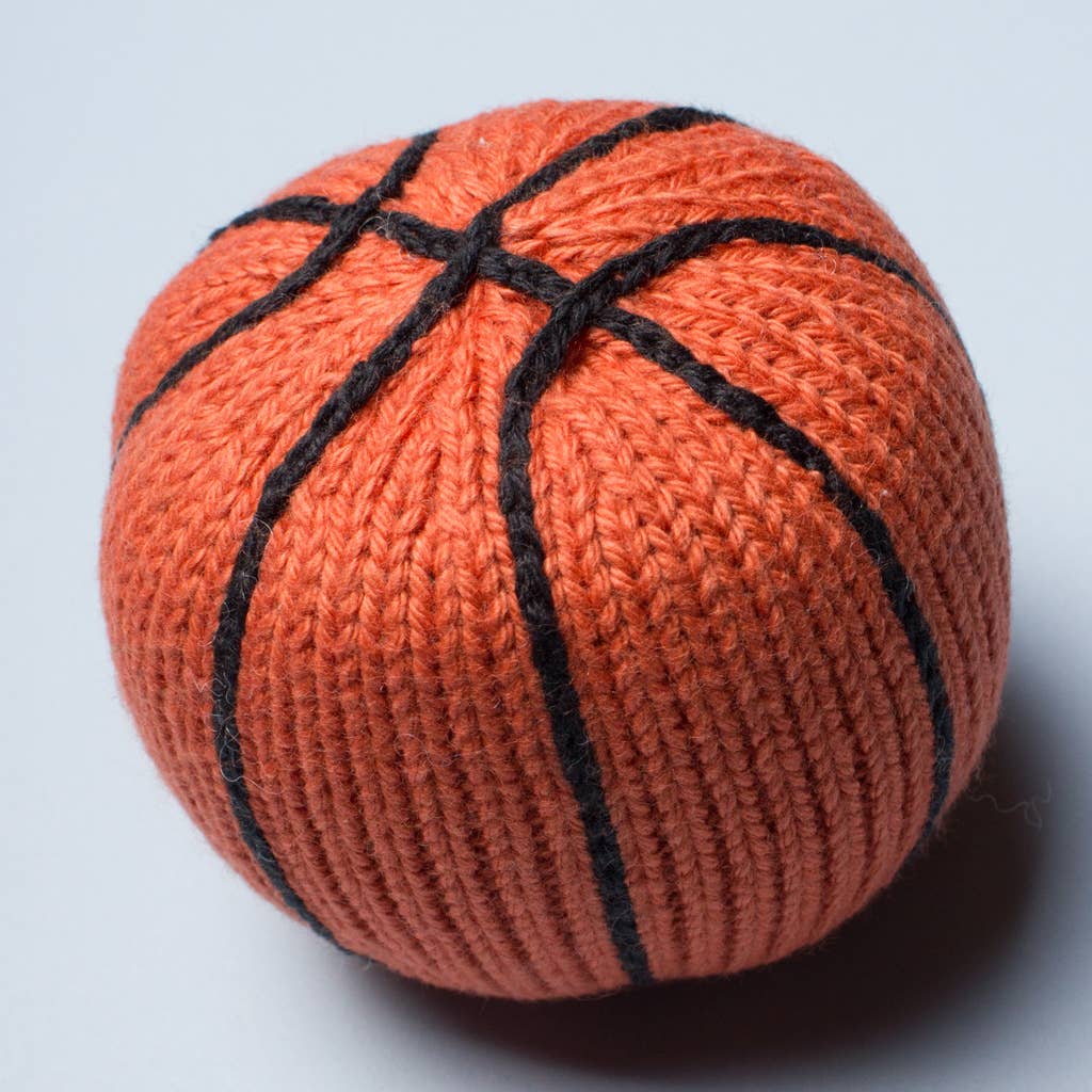 Estella - Organic Baby Toy - Basketball Rattle (Handmade) - Image 2