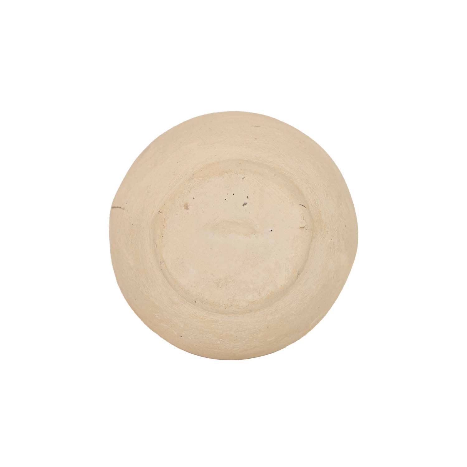 Turner Round With Neck Bud Vase Cream Paper Mache - Image 5
