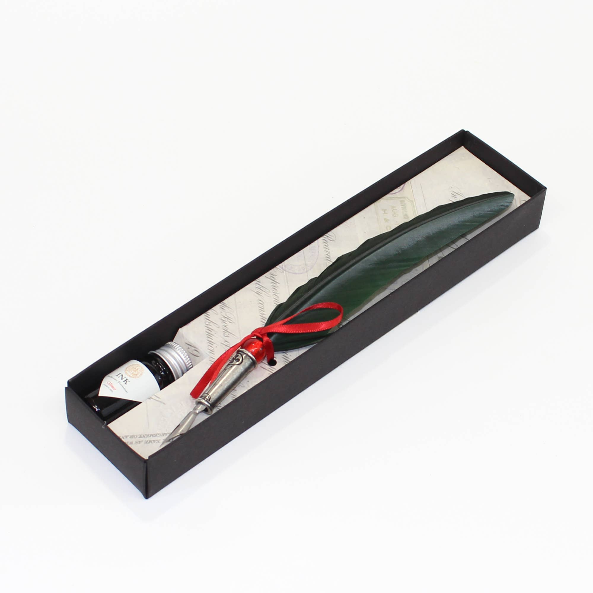 San Lorenzo Design - Classic Feather Pen, with Decorative Metal. Calligraphy - Image 7