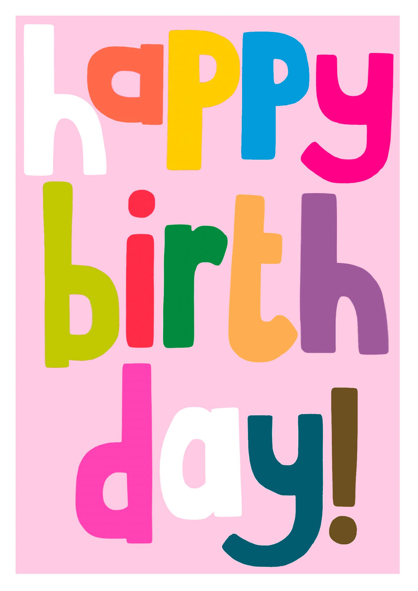 Paper Salad - Happy Birthday Pink