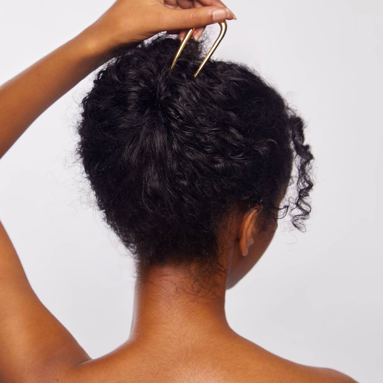 Metal French Hair Pin - Gold - Image 6