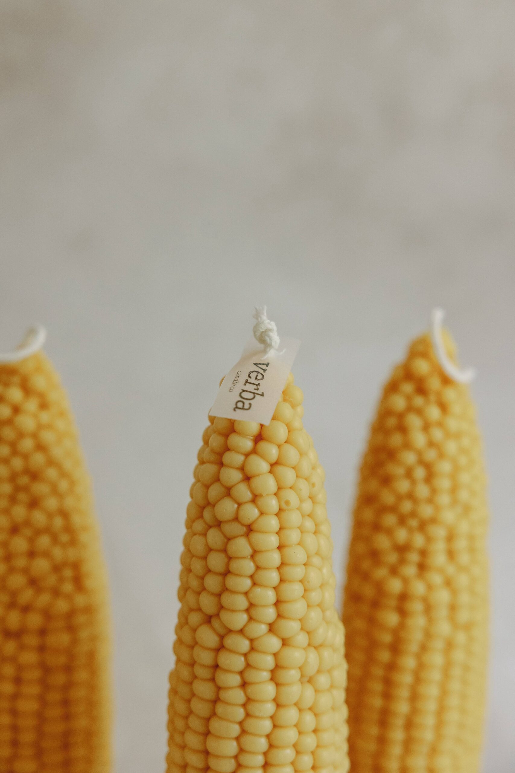 Corn cob pillar candle, 1pc corn, Pumpkin Chai - Image 2