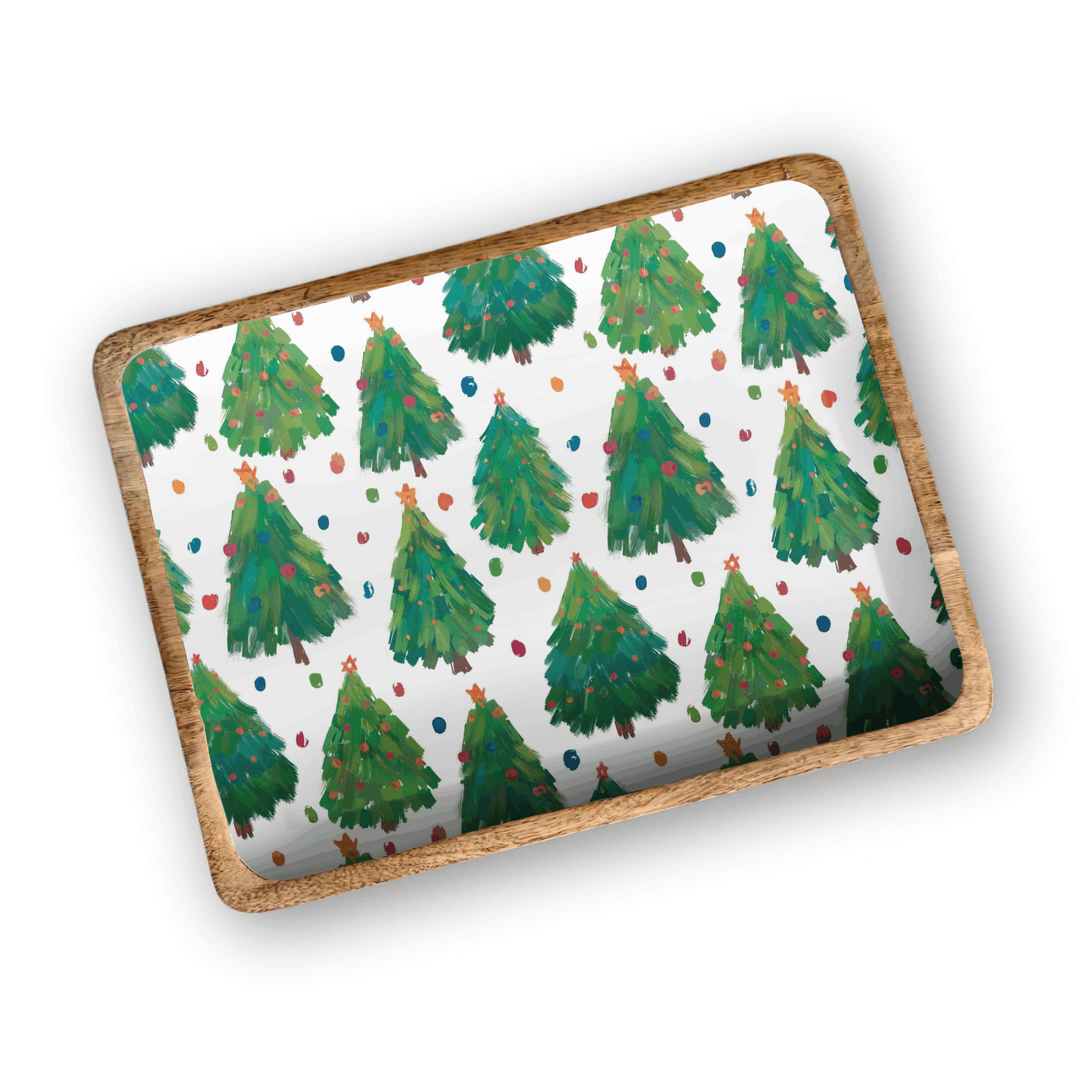 Fun Christmas Tree 13'X17" Decorative Tray