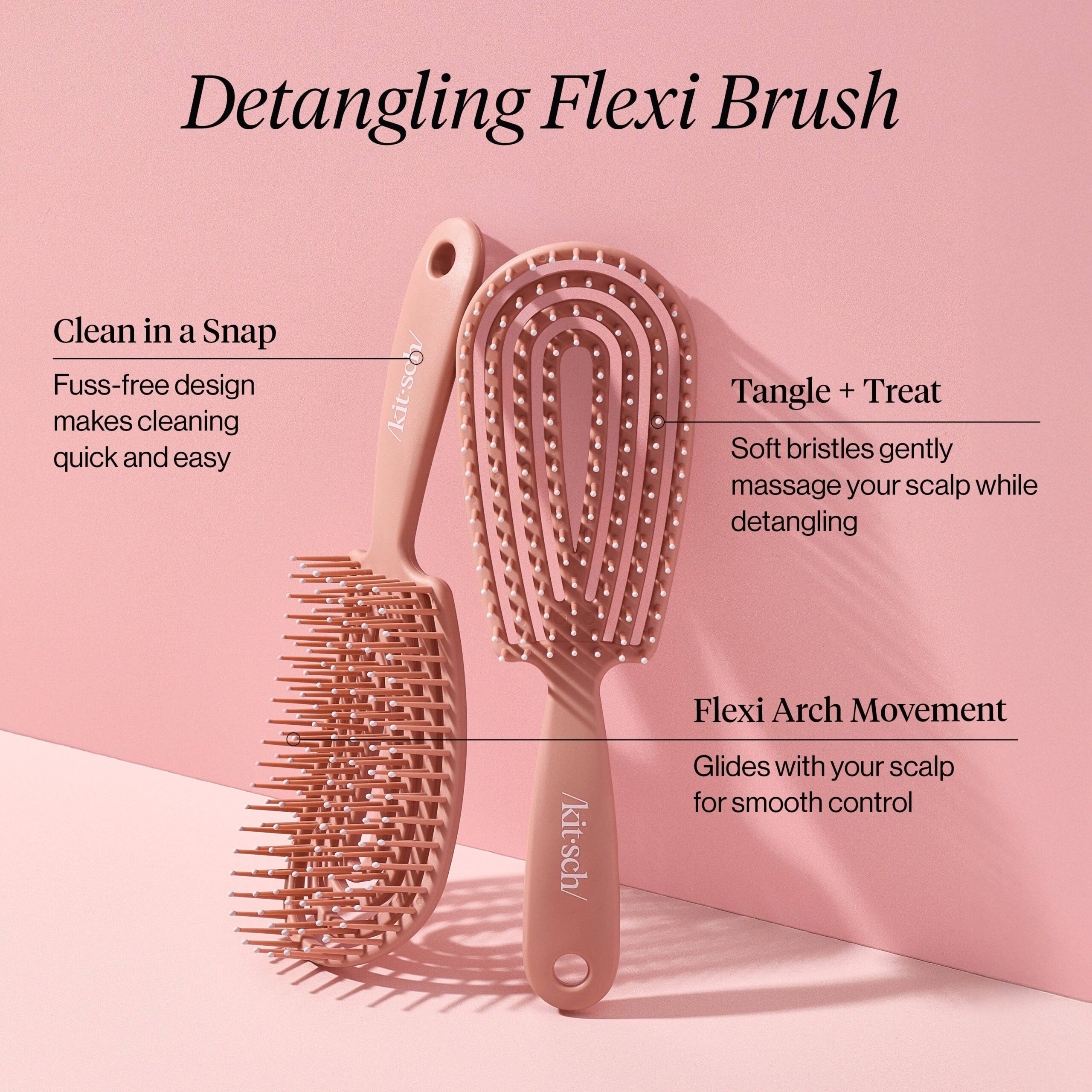 Detangling Flexi Brush - Terracotta - Image 2