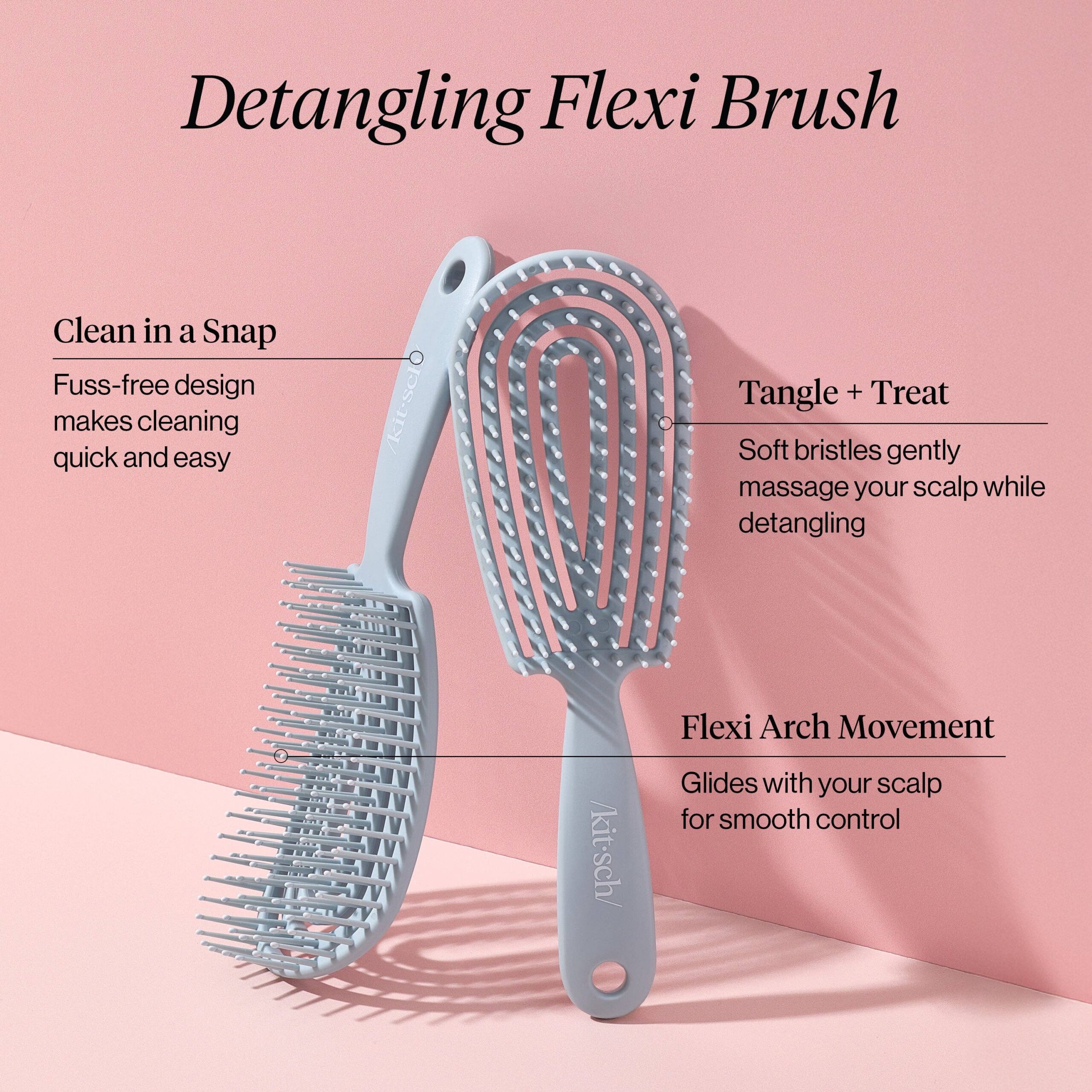Detangling Flexi Brush - Haze Blue - Image 2