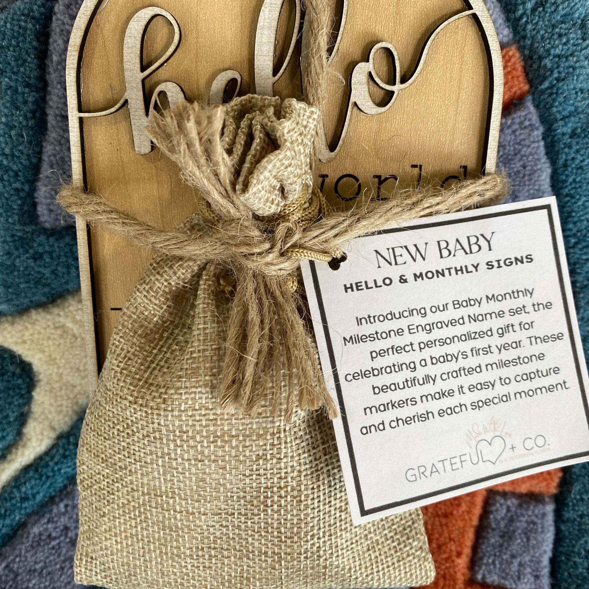 New Baby Hello & Monthly Signs