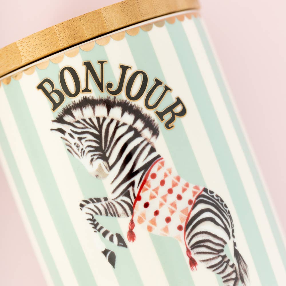 Yvonne Ellen Storage Jar Zebra - Image 3