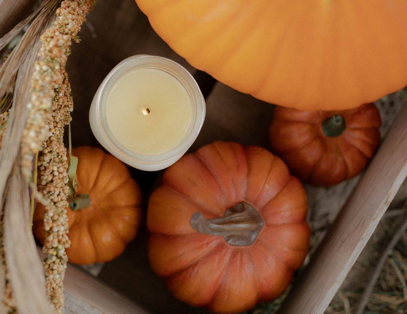 Pumpkin Spice -Mason Jar Candle: 16 oz - Image 3