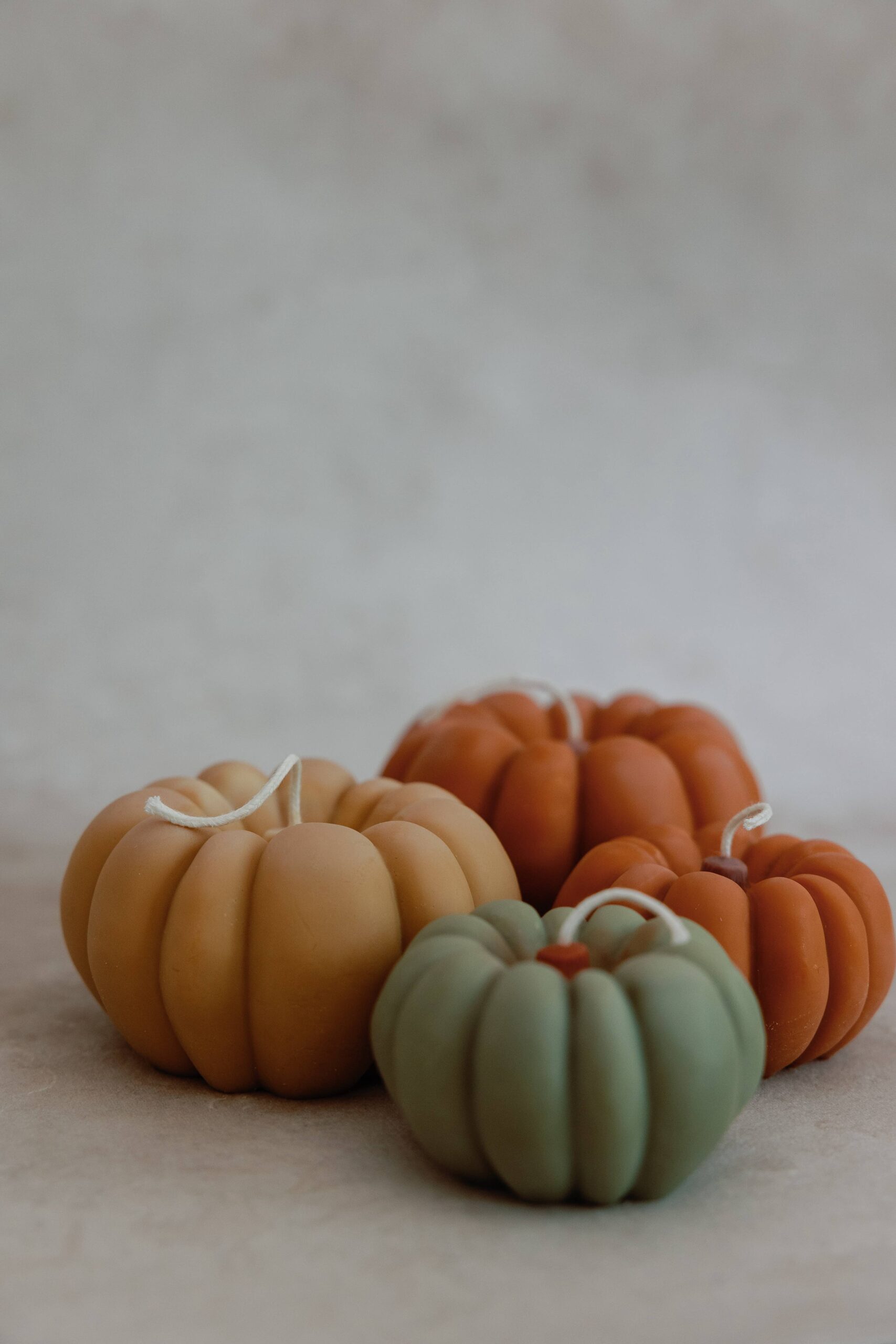 Pumpkin candle- small: Butterscotch, Unscented - Image 3