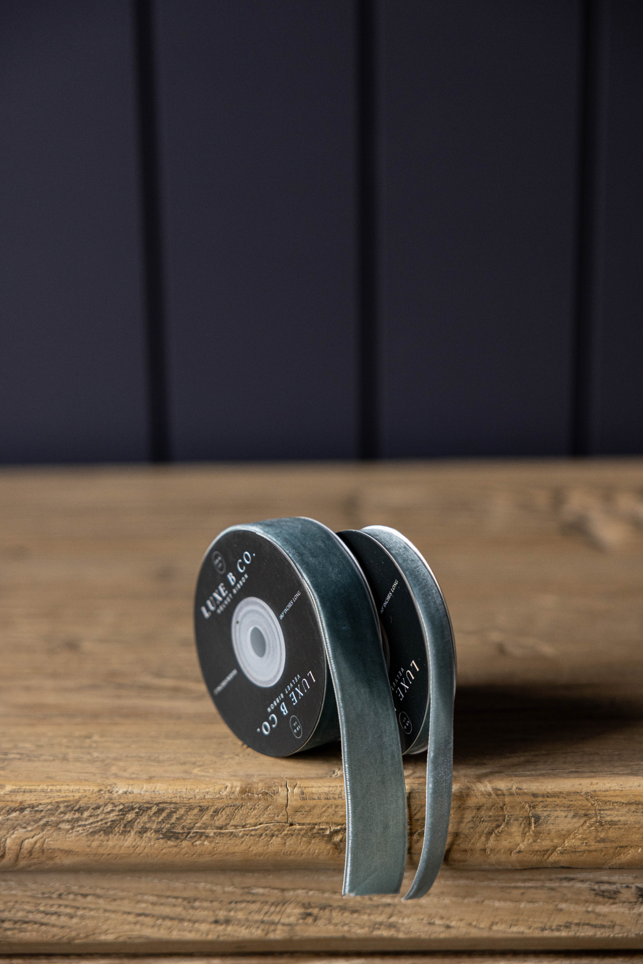 Ribbon Blue Velvet: Medium - Image 2