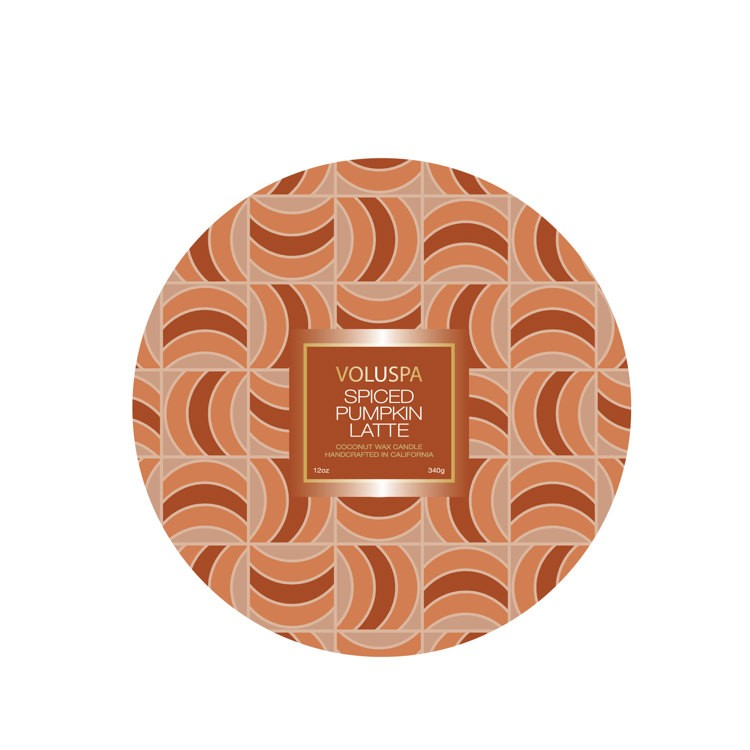 Spiced Pumpkin Latte Capsule 3 Wick Tin