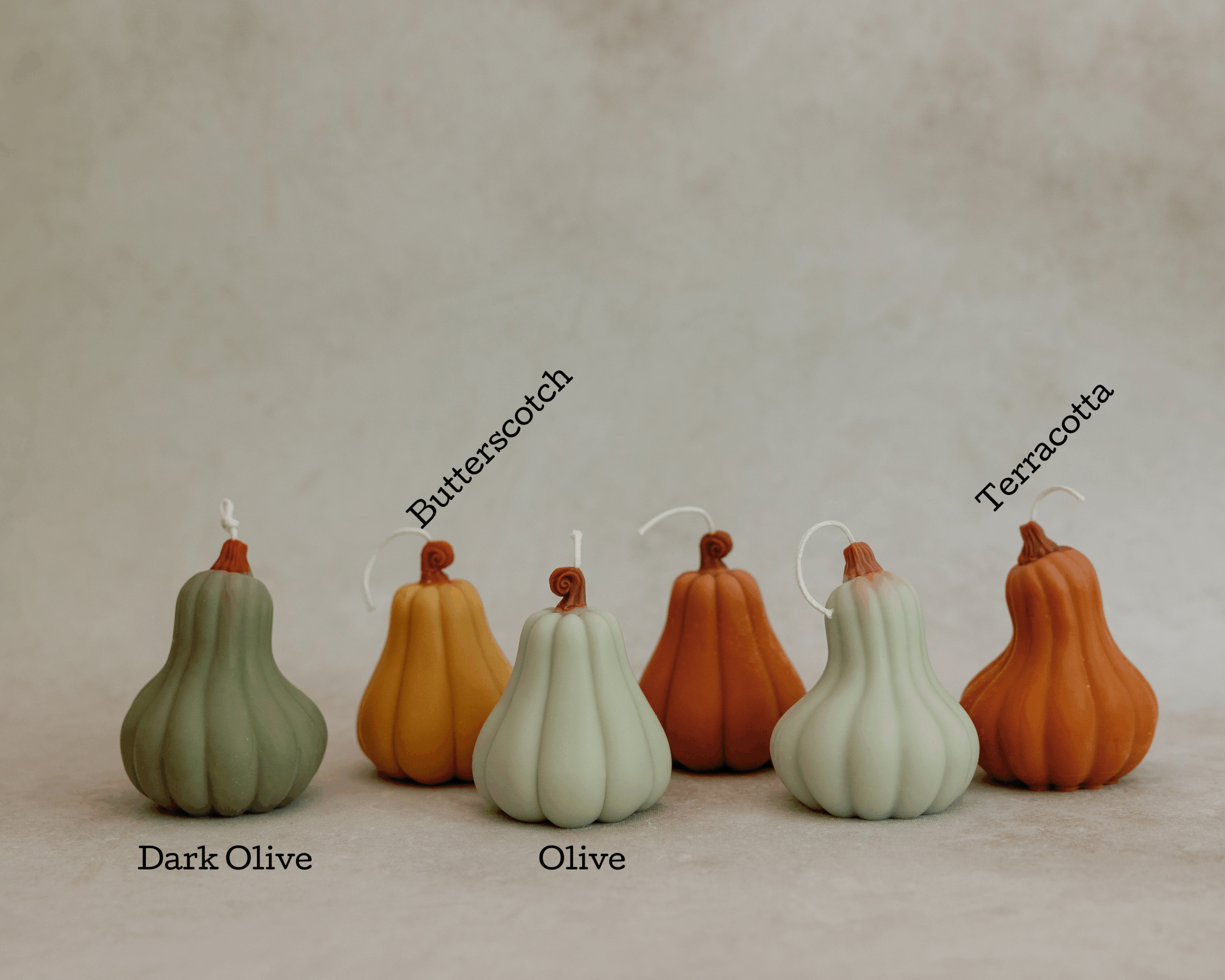 Pumpkin candle Gift box, Terracotta and dark olive, Toasted Pumpkin Spice - Image 3