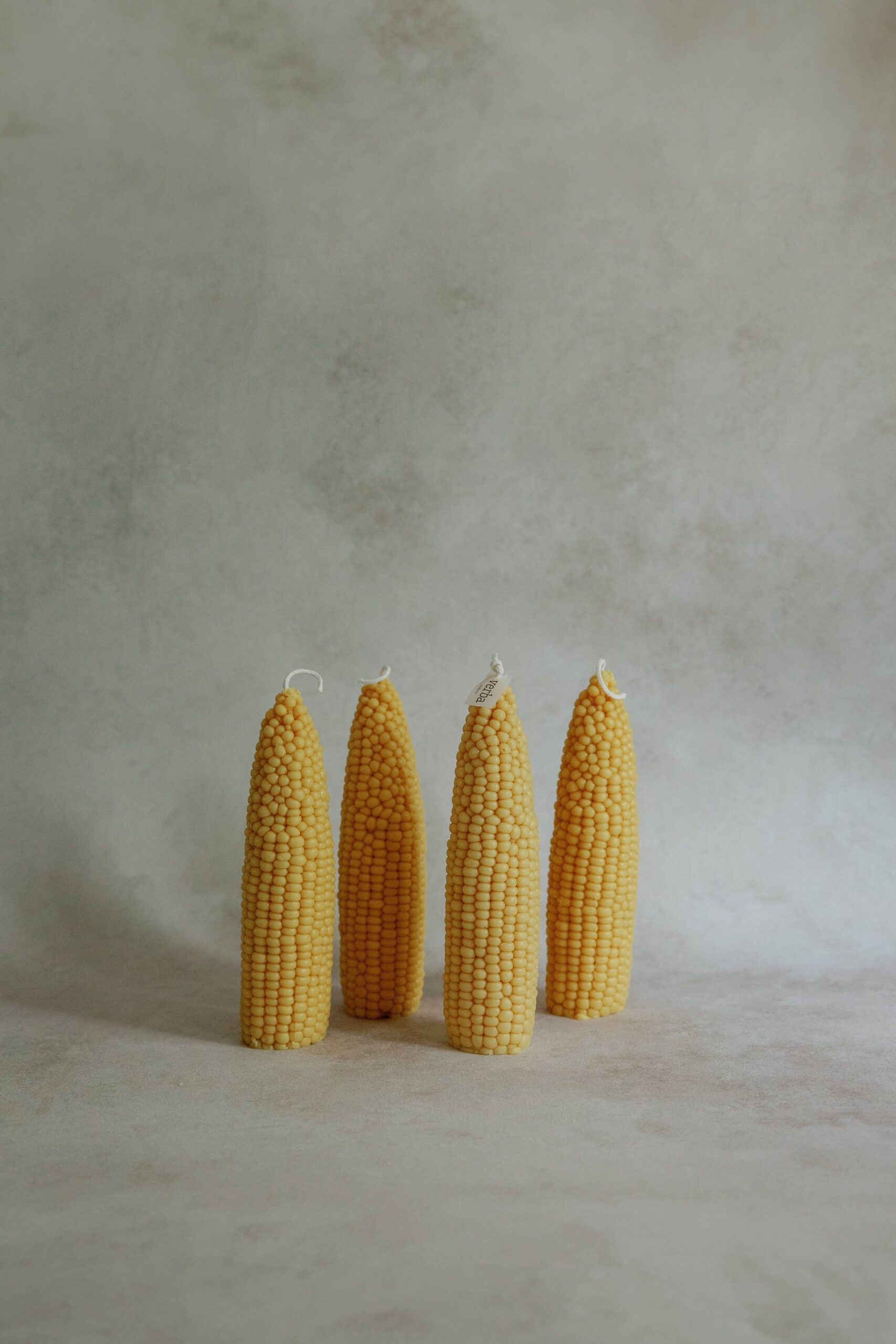 Corn cob pillar candle, 1pc corn, Pumpkin Chai - Image 3