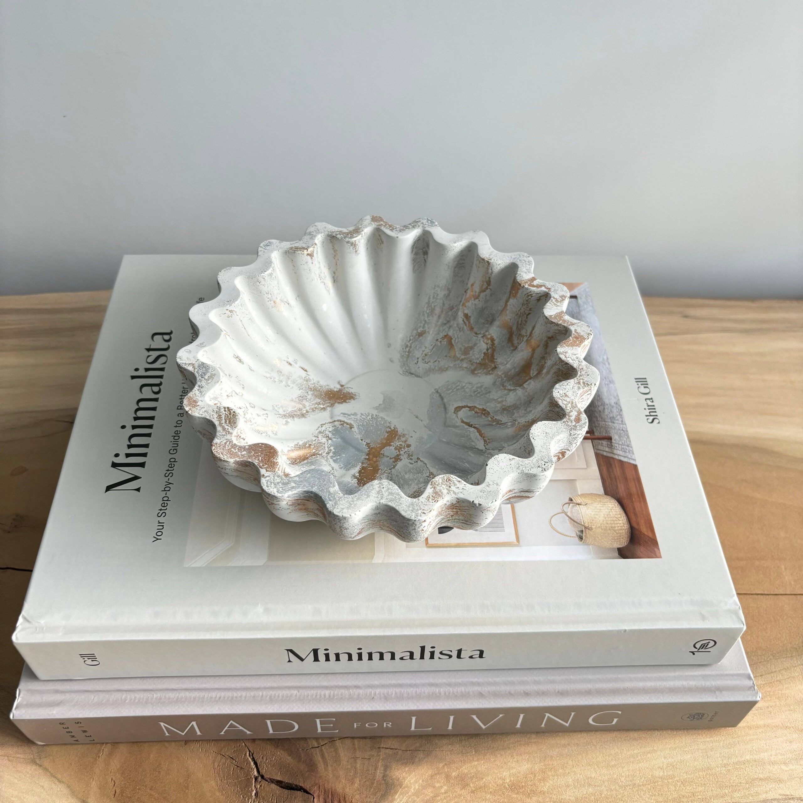 Kyma -Scallop Bowl: Black Fusion Marble - Image 6