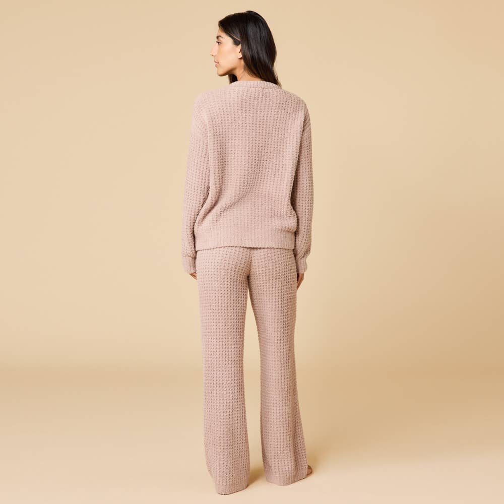 Marshmallow Waffle V-Neck Lounge: Coco, S - Image 12