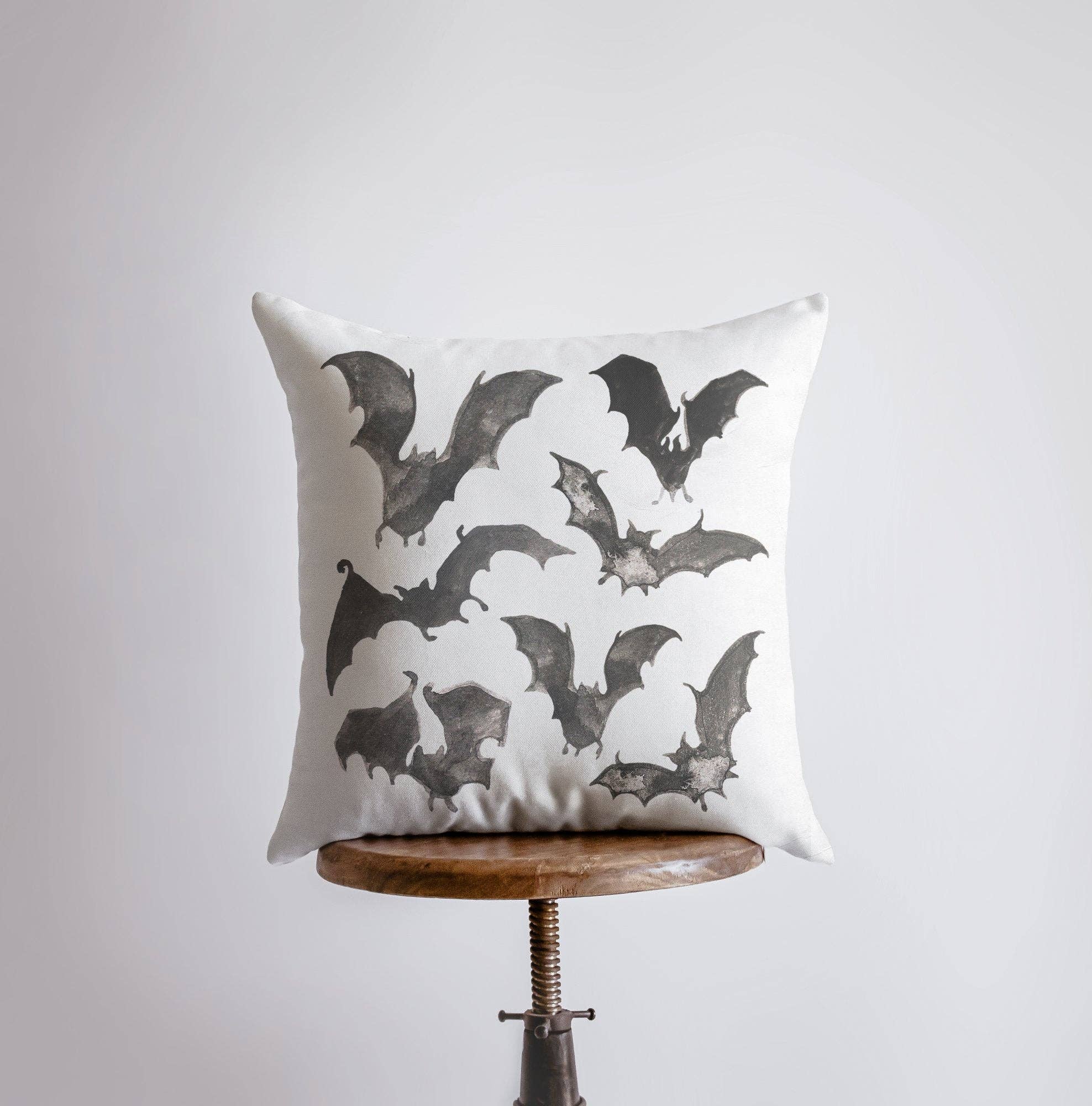 UniikPillows - Bats on White Pillow Cover