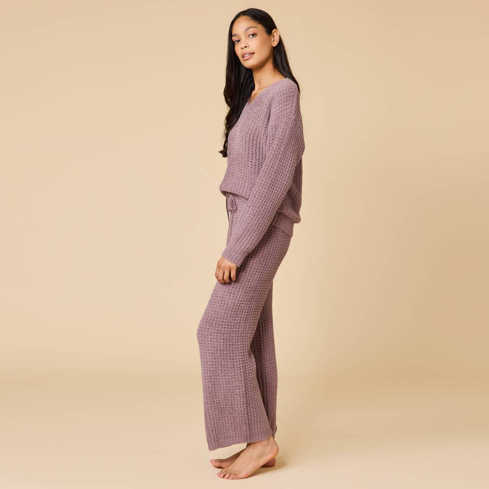 Marshmallow Waffle V-Neck Lounge: Coco, M - Image 14