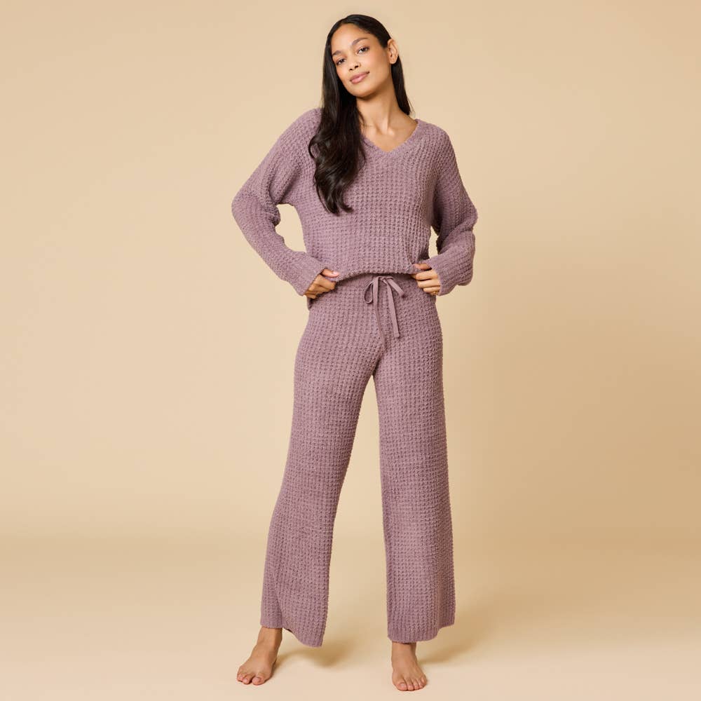 Marshmallow Waffle V-Neck Lounge: Coco, S - Image 15