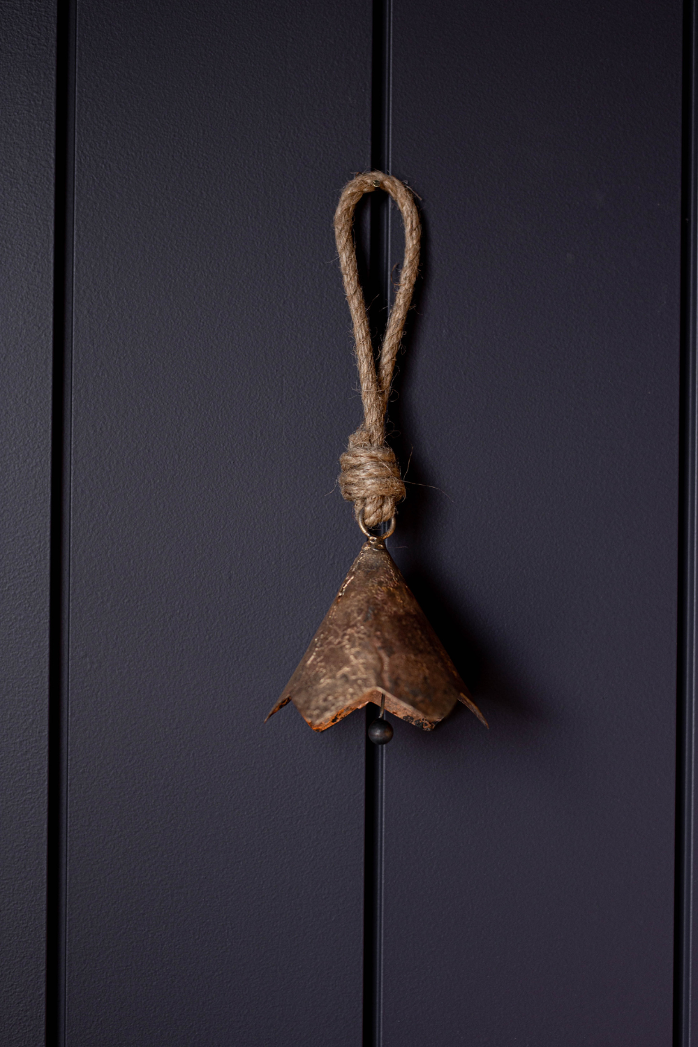 Scallop Iron Bell Vintage Inspired Ornament Christmas Decor