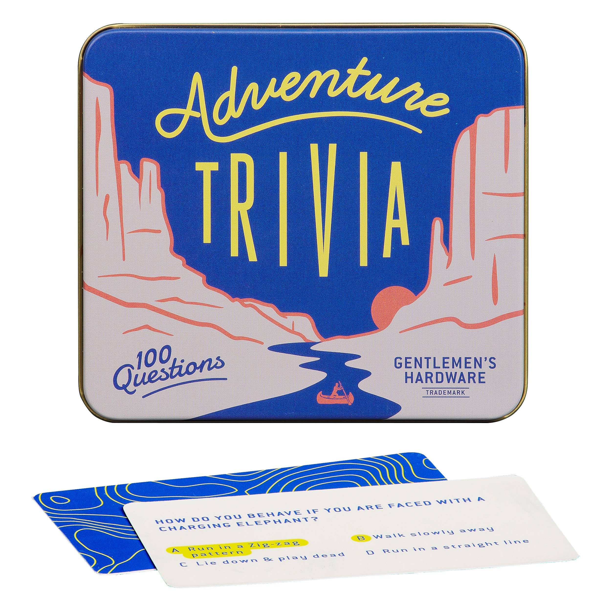 Gentlemen's Hardware - Adventure Trivia - 100 Card Game Set