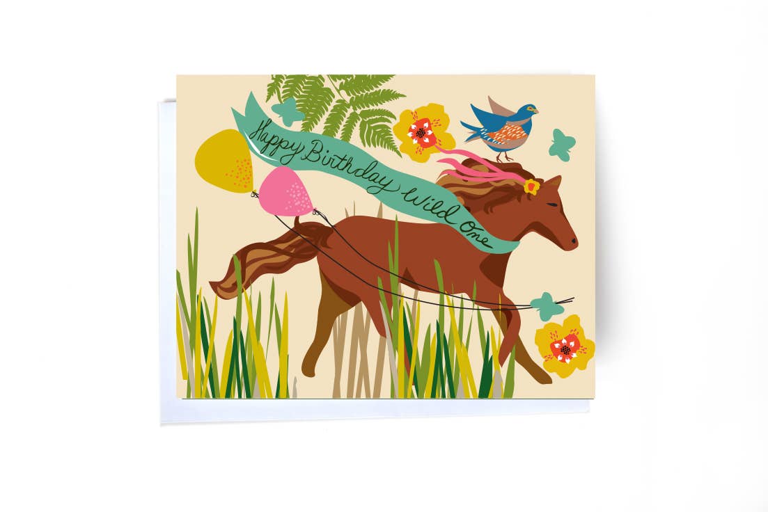 Elizabeth Grubaugh - Wild Horse Birthday Card