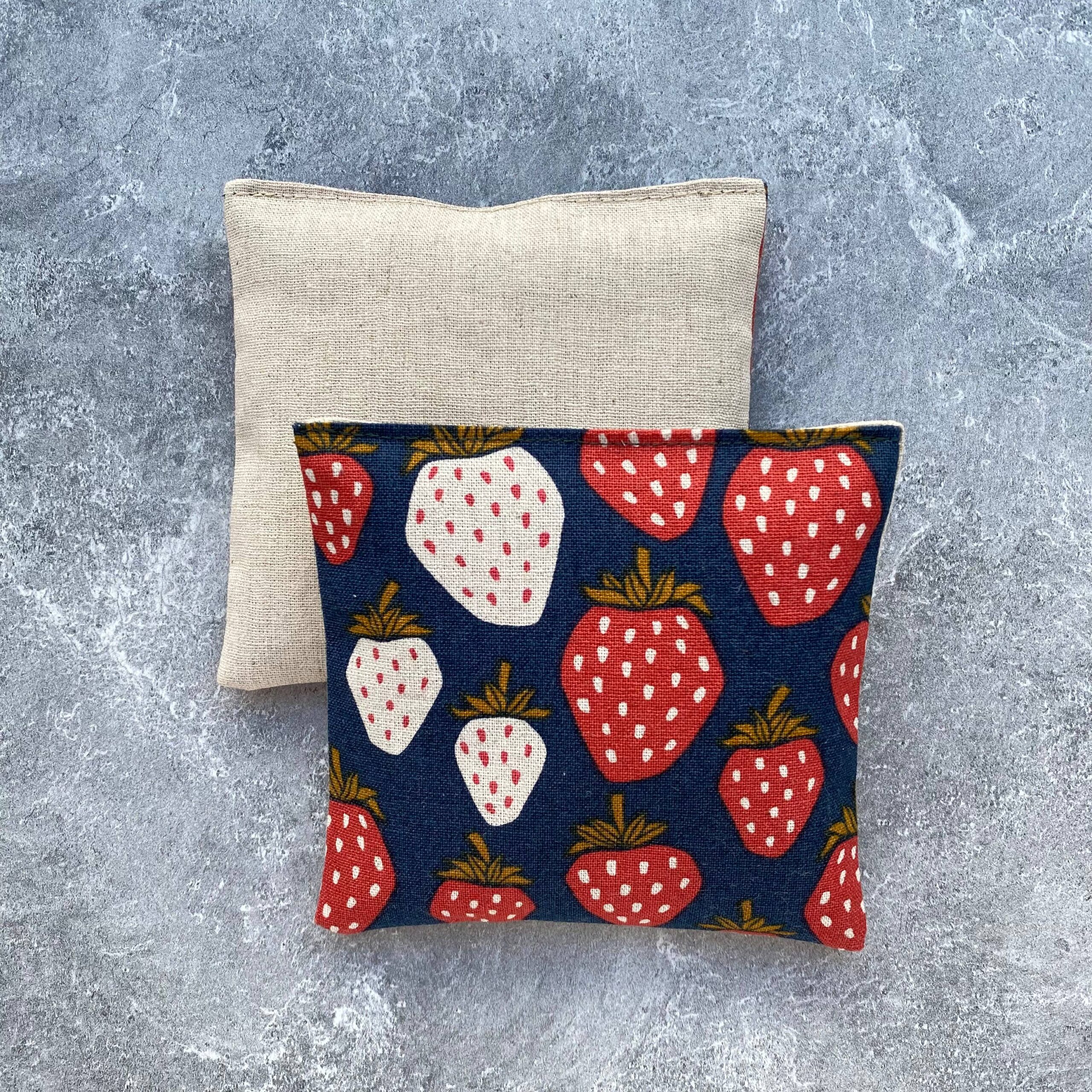 Lavender Sachet Bundle in Navy Giant Strawberries Canvas - Image 3
