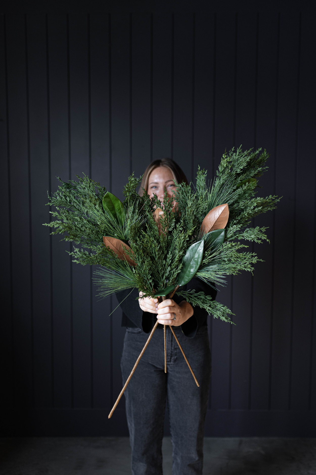 Magnolia Norfolk Cypress Mixed Real Touch Stems: Medium Stem - 28" - Image 2