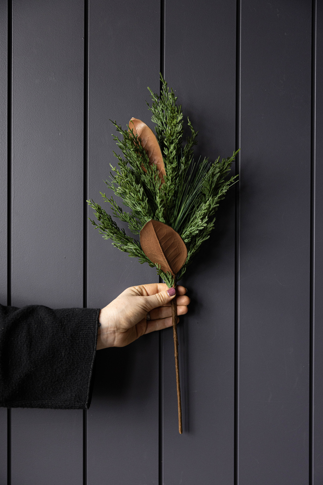 Magnolia Norfolk Cypress Mixed Real Touch Stems: Small Stem - 22" - Image 3