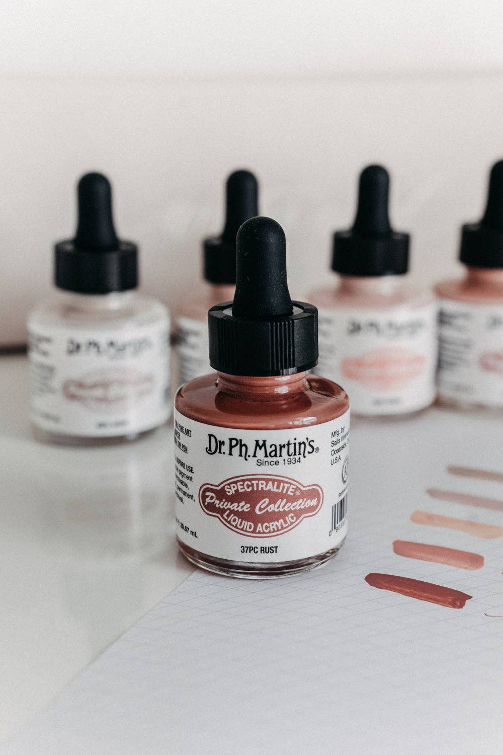 Warm Tone Calligraphy Ink Set of 5 - Image 7