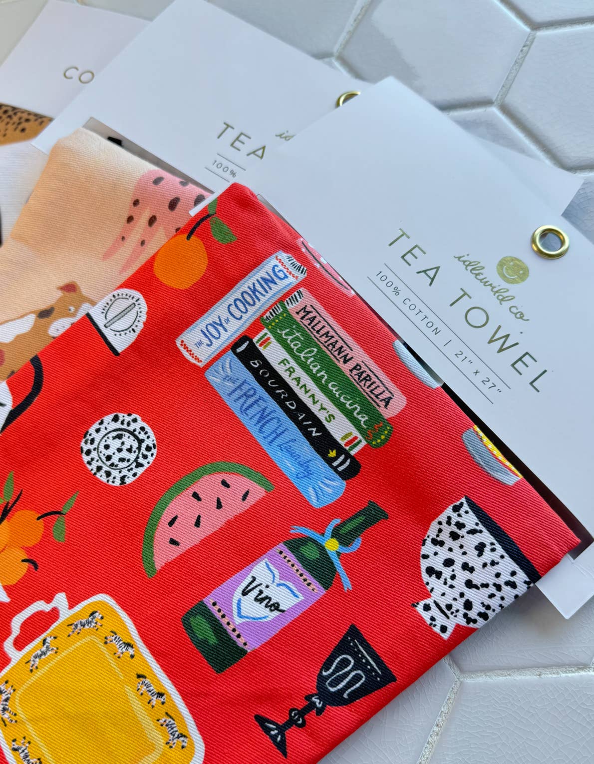 Idlewild Co. - Rainbow Checks Tea Towel - Image 3