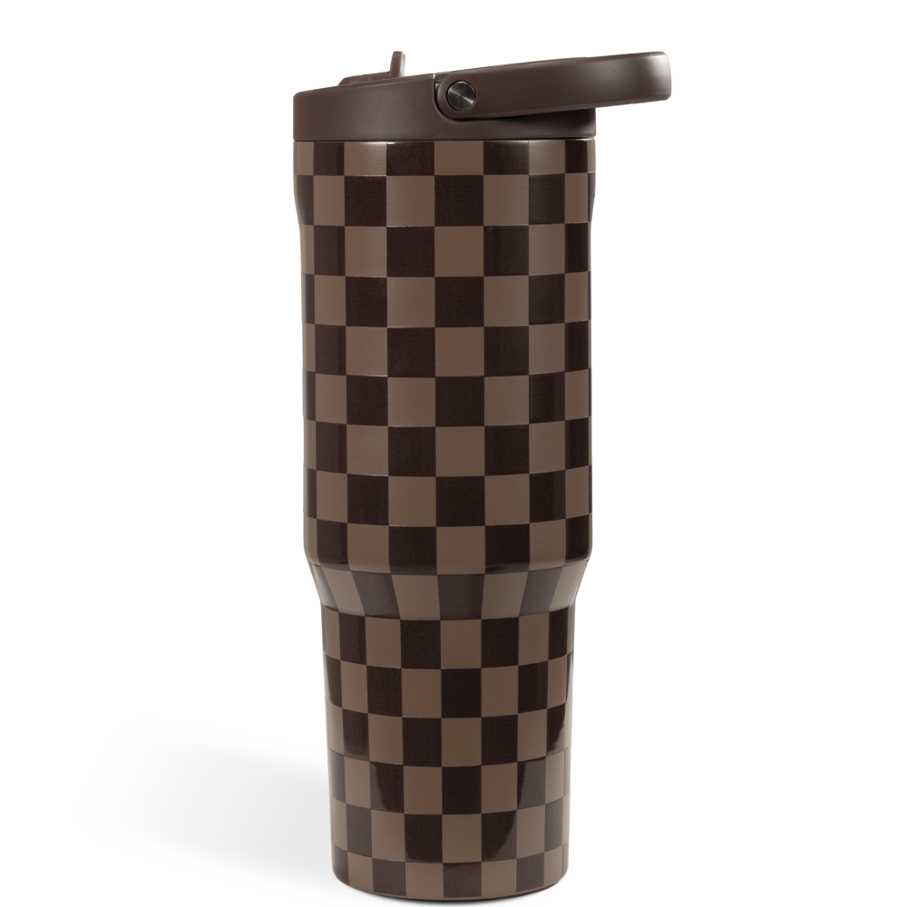 Autumn Checkers HydroJug 32 oz Sport Water Bottle