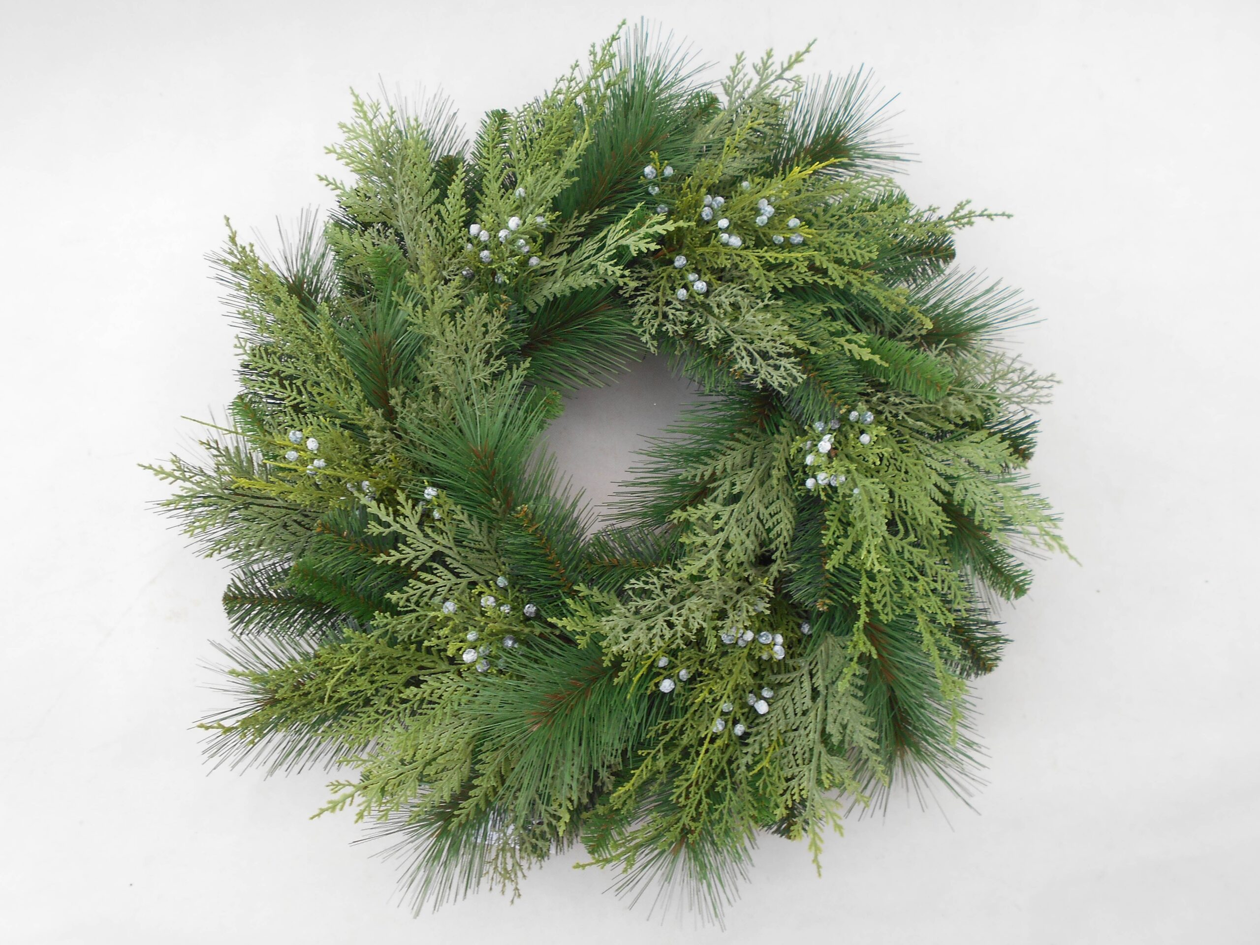 ES Essentials - Artificial Christmas Pine Cedar Juniper Wreath 24"