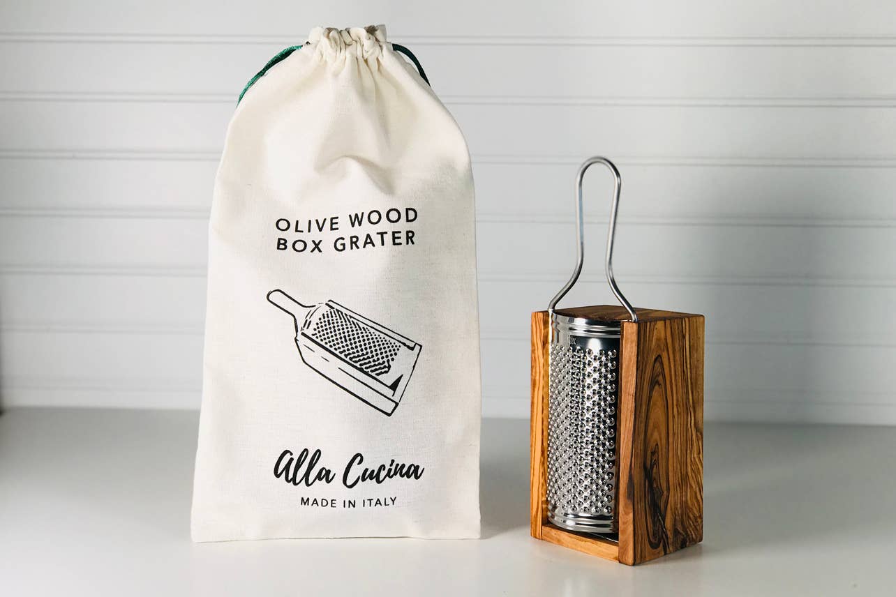 Italian Olivewood Box Cheese Grater - Image 9