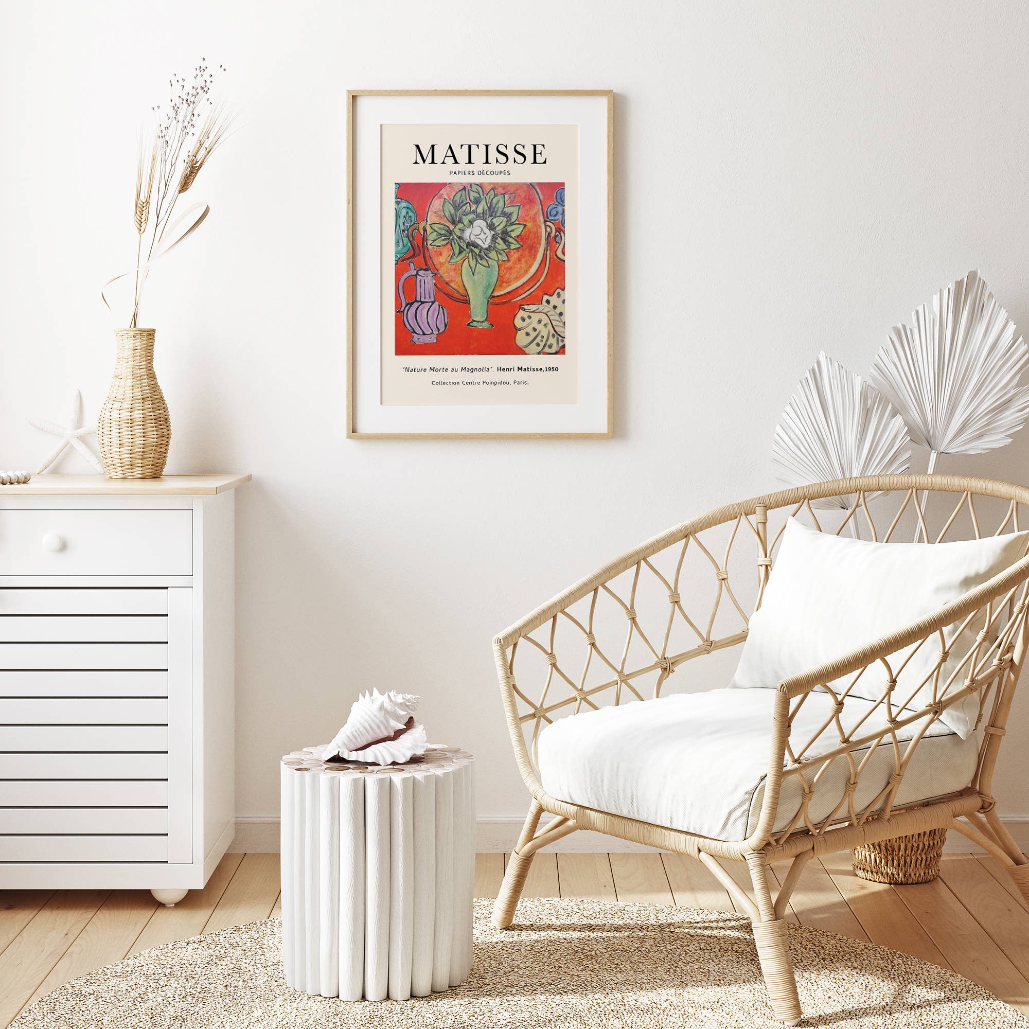 Sugar & Canvas - Henri Matisse Nature Morte au Magnolia Vintage Art Print M01 - Image 9