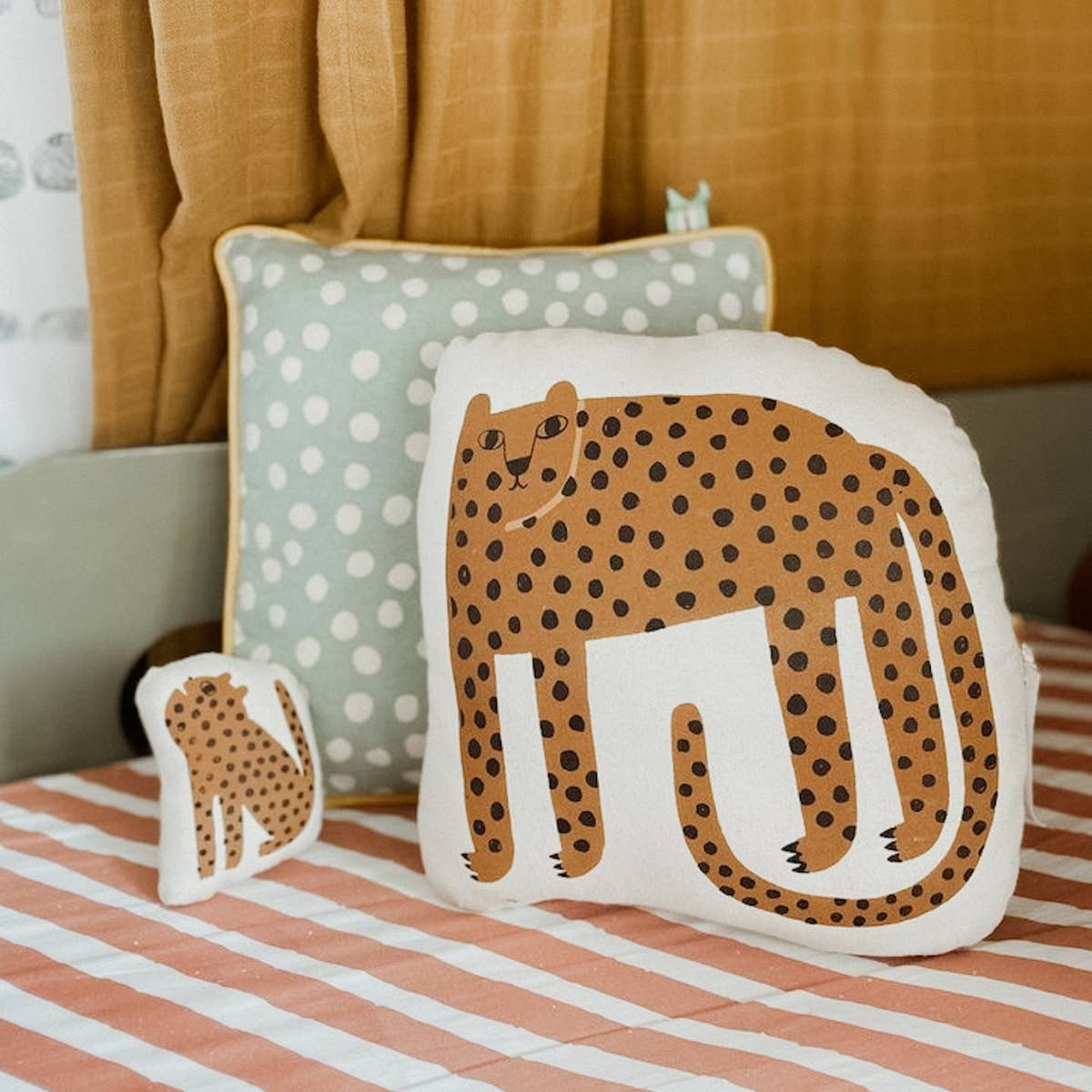 Imani + KIDS by Imani Collective - Mama Cheetah and Cub Canvas Pillow Set - Image 3