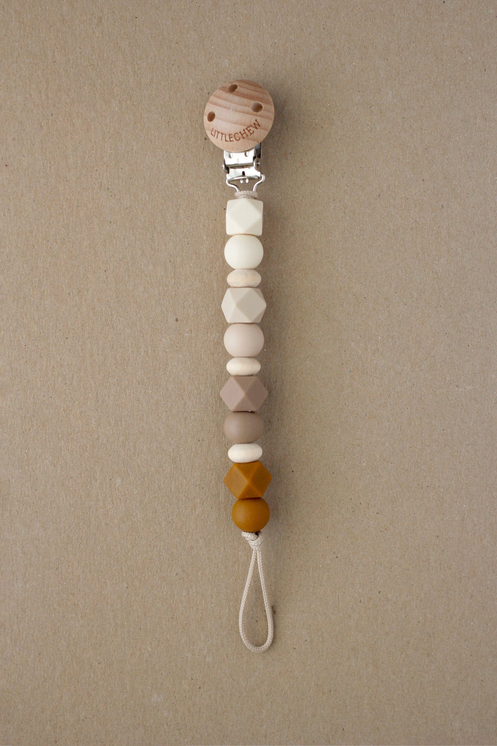 Little Chew - Pacifier Clip - Robin | Truffle