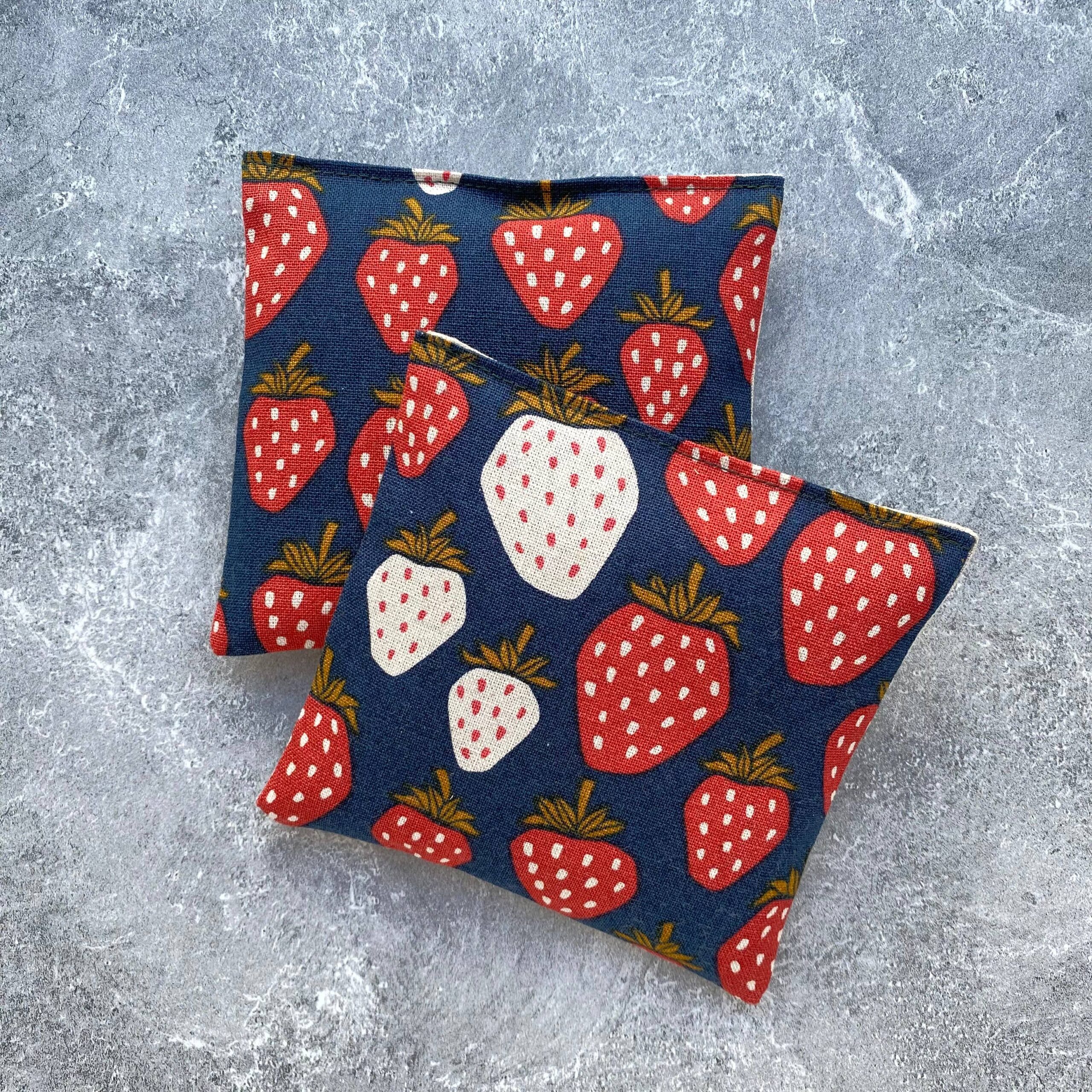 Lavender Sachet Bundle in Navy Giant Strawberries Canvas - Image 2