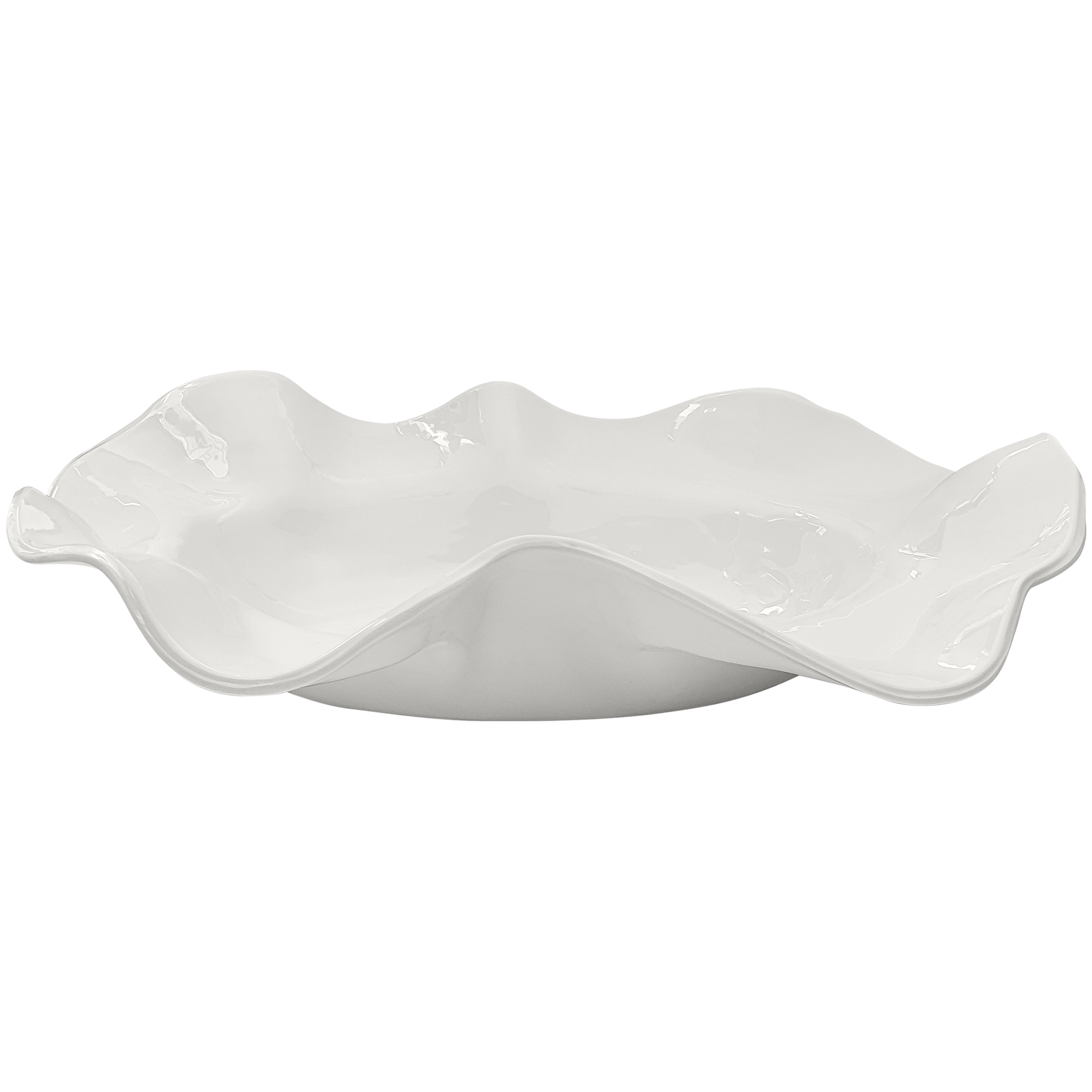 Relish - Large wavy one of a kind serving bowl 100% melamine BPA free - Image 2