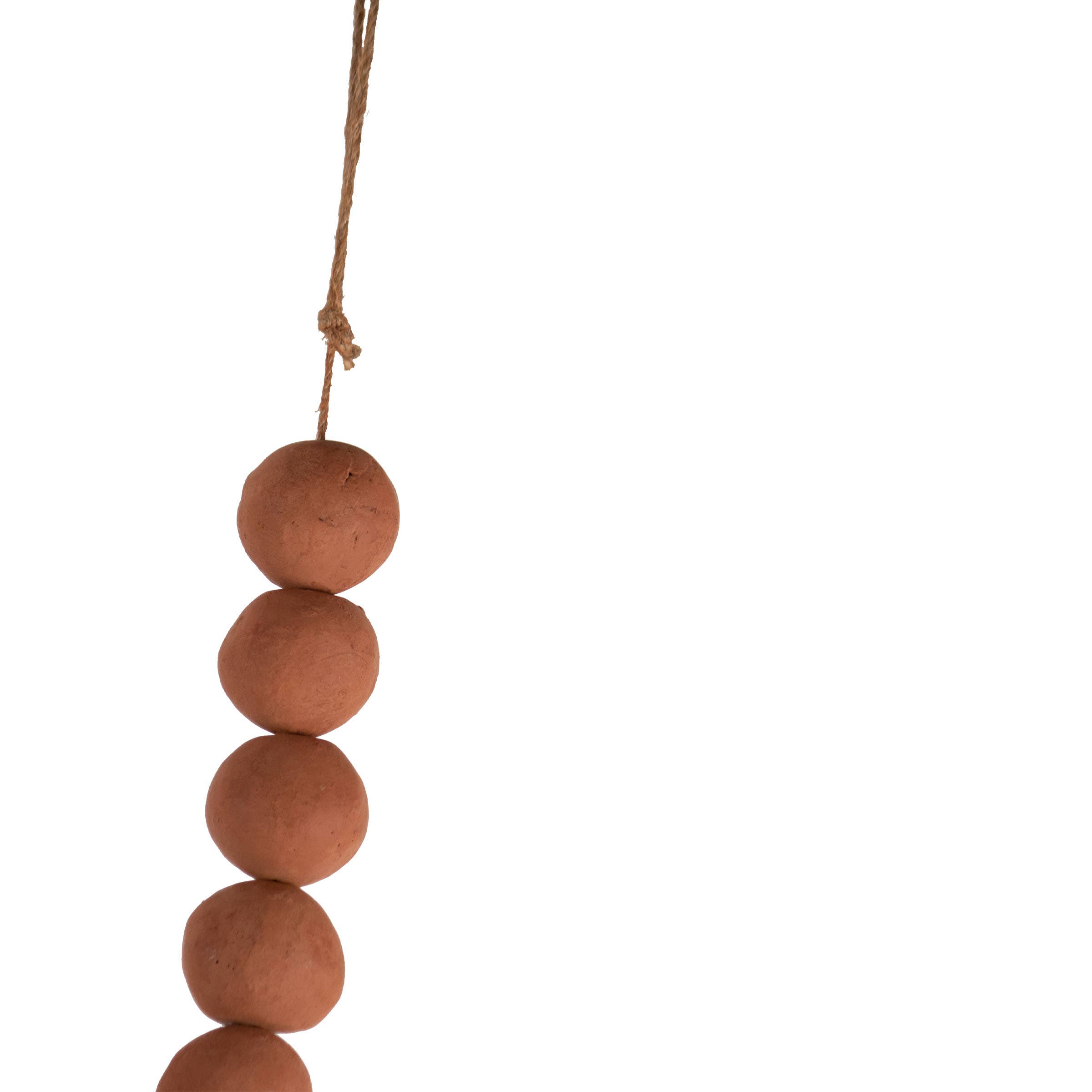 Terracotta & Jute Farmhouse Bead Garland - Image 3