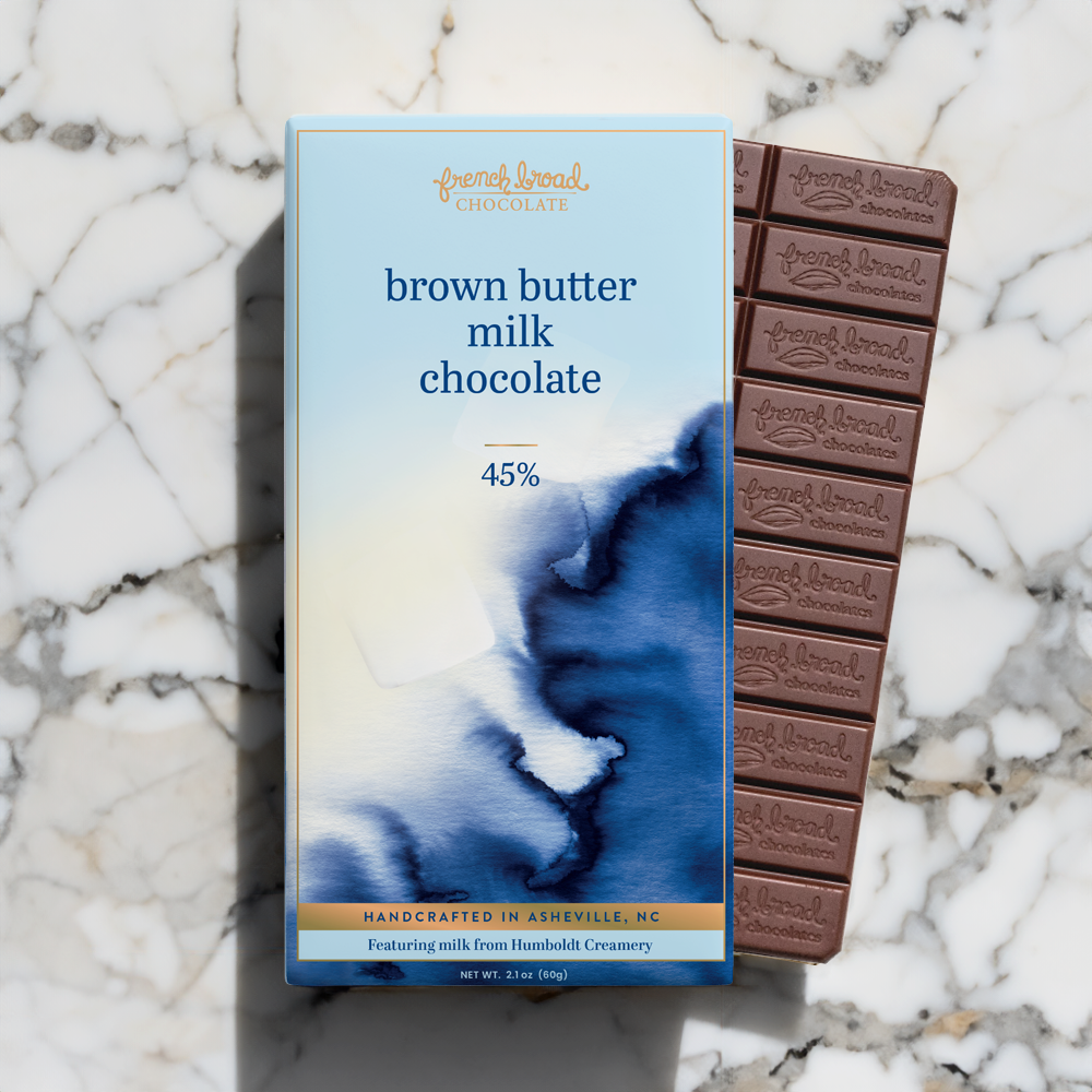 Brown Butter Milk Chocolate Bar 45% - 60g