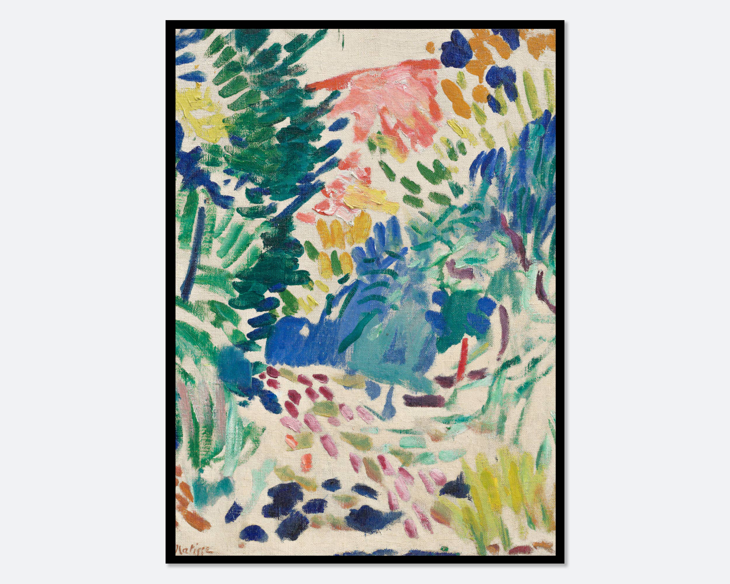 Sugar & Canvas - Matisse Landscape at Collioure Painting Wall Art Print M137