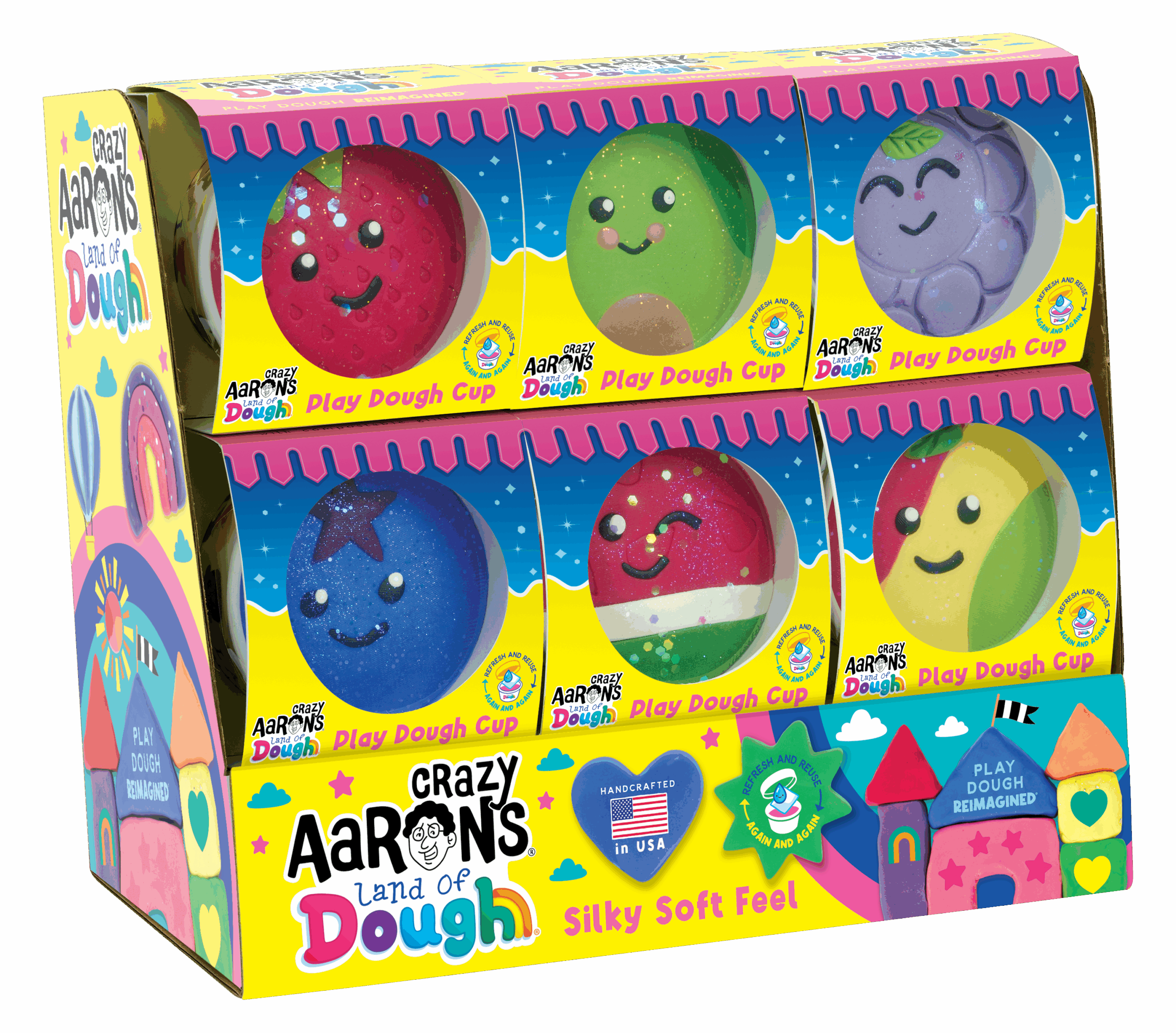 Land of Dough - Land of Dough 12 Count Medium Fruit Cup Display