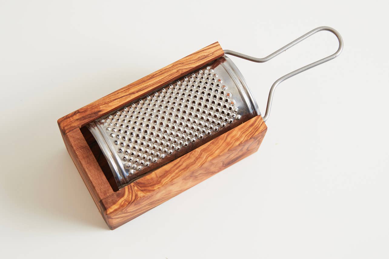 Italian Olivewood Box Cheese Grater - Image 7