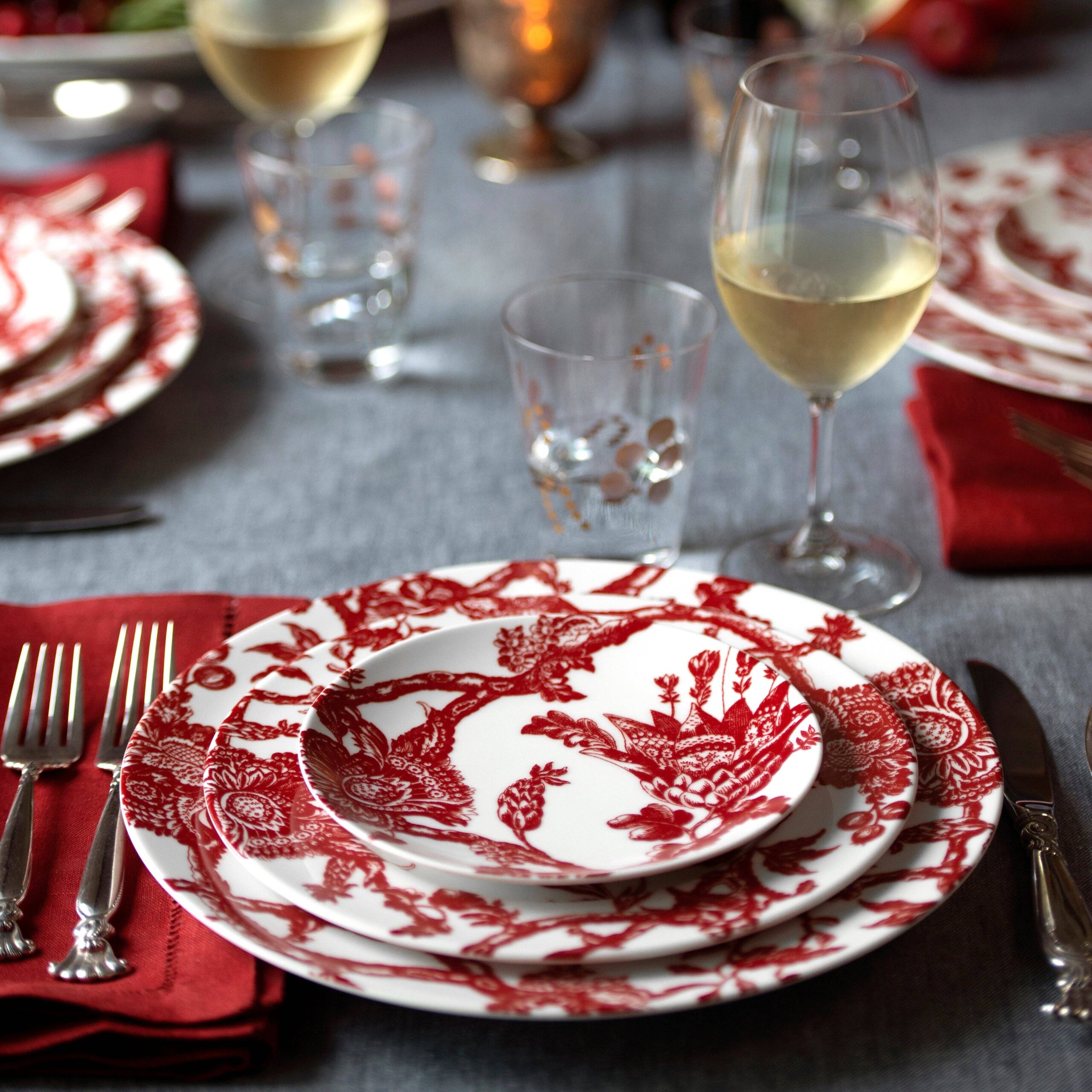 Caskata - Arcadia Crimson Small Plates, Set of 4 - Image 2