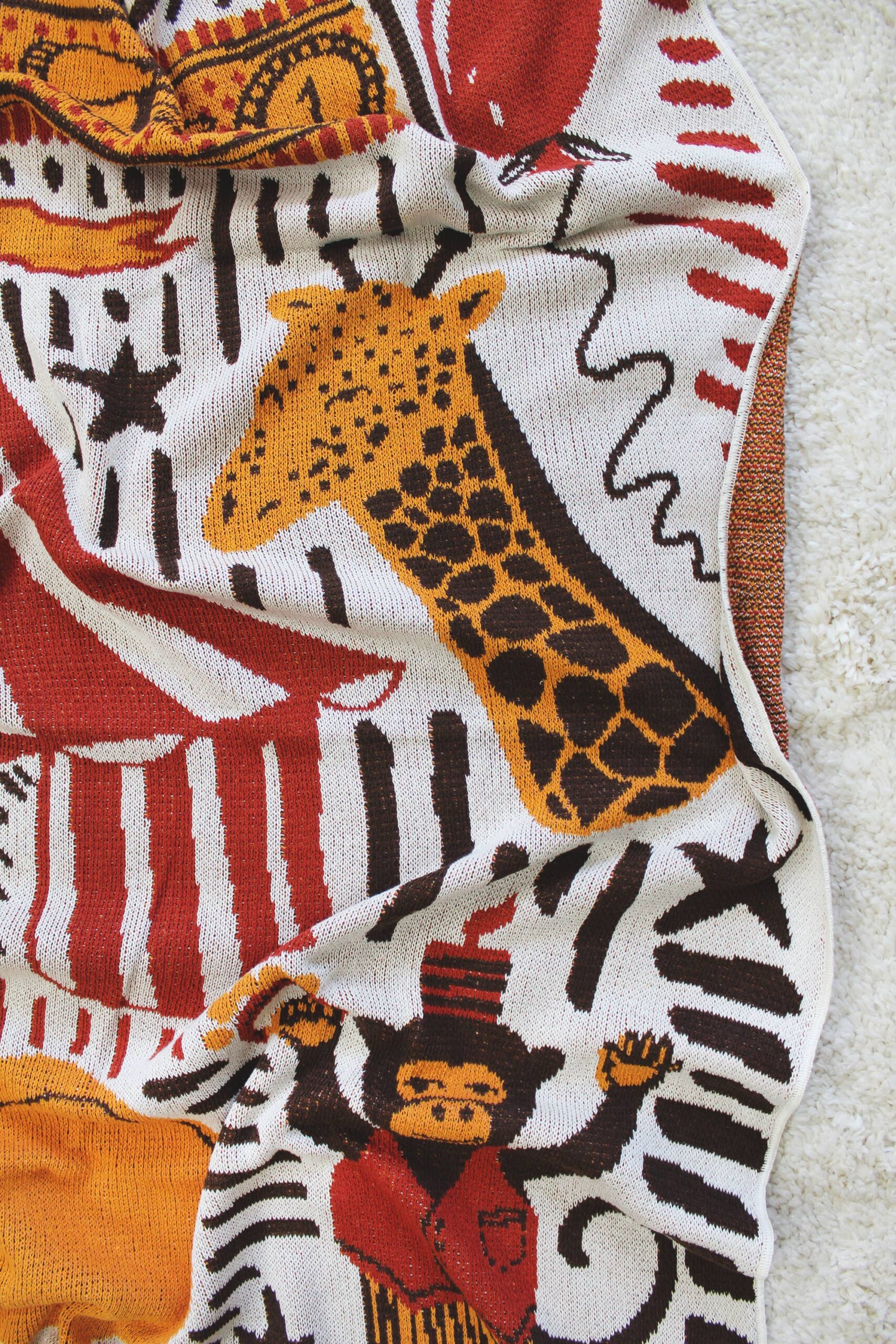 Calhoun & Co. - Life's A Circus Knit Blanket - Image 6