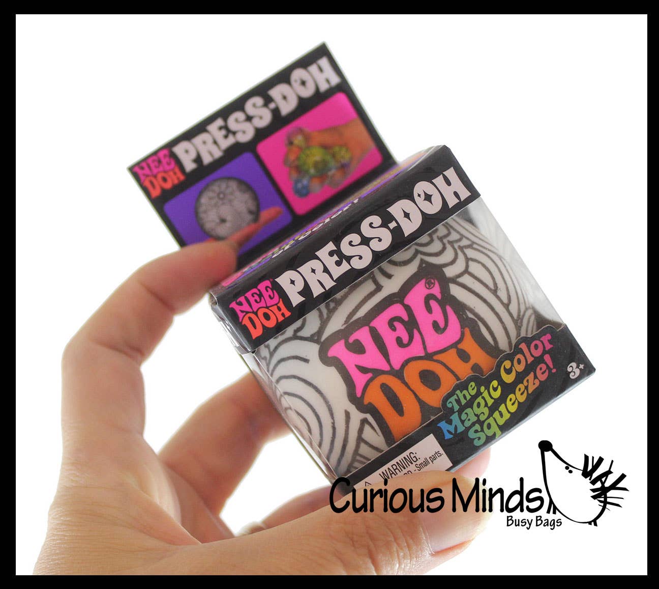 Nee-Doh Press-Doh Blank Black and White Color Changing Soft - Image 3