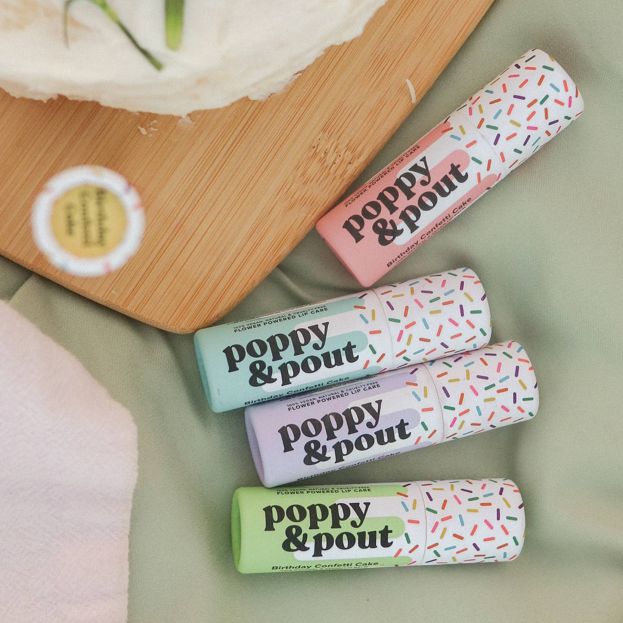 Lip Balm, Birthday Confetti Cake, Pink - Image 5