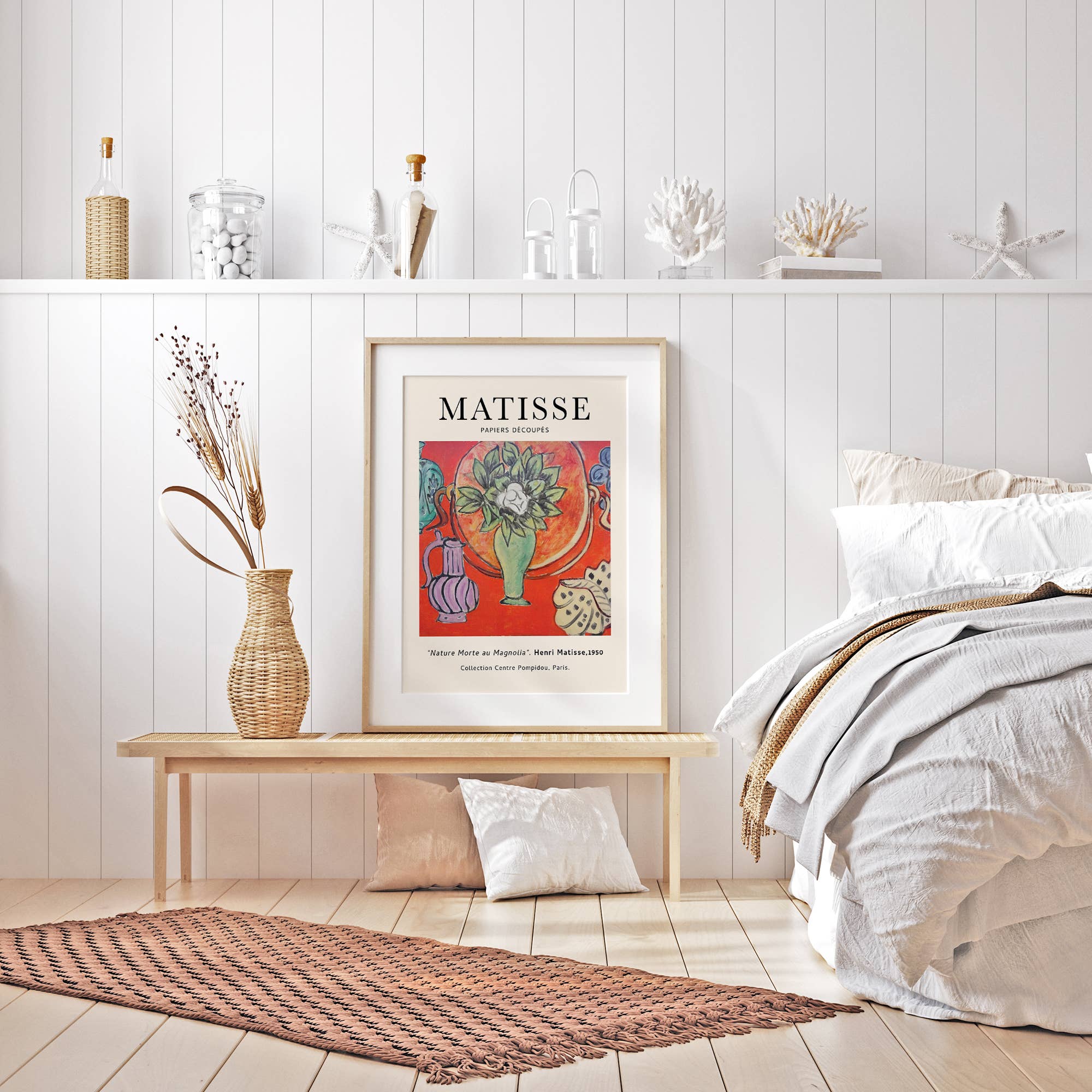 Sugar & Canvas - Henri Matisse Nature Morte au Magnolia Vintage Art Print M01 - Image 6