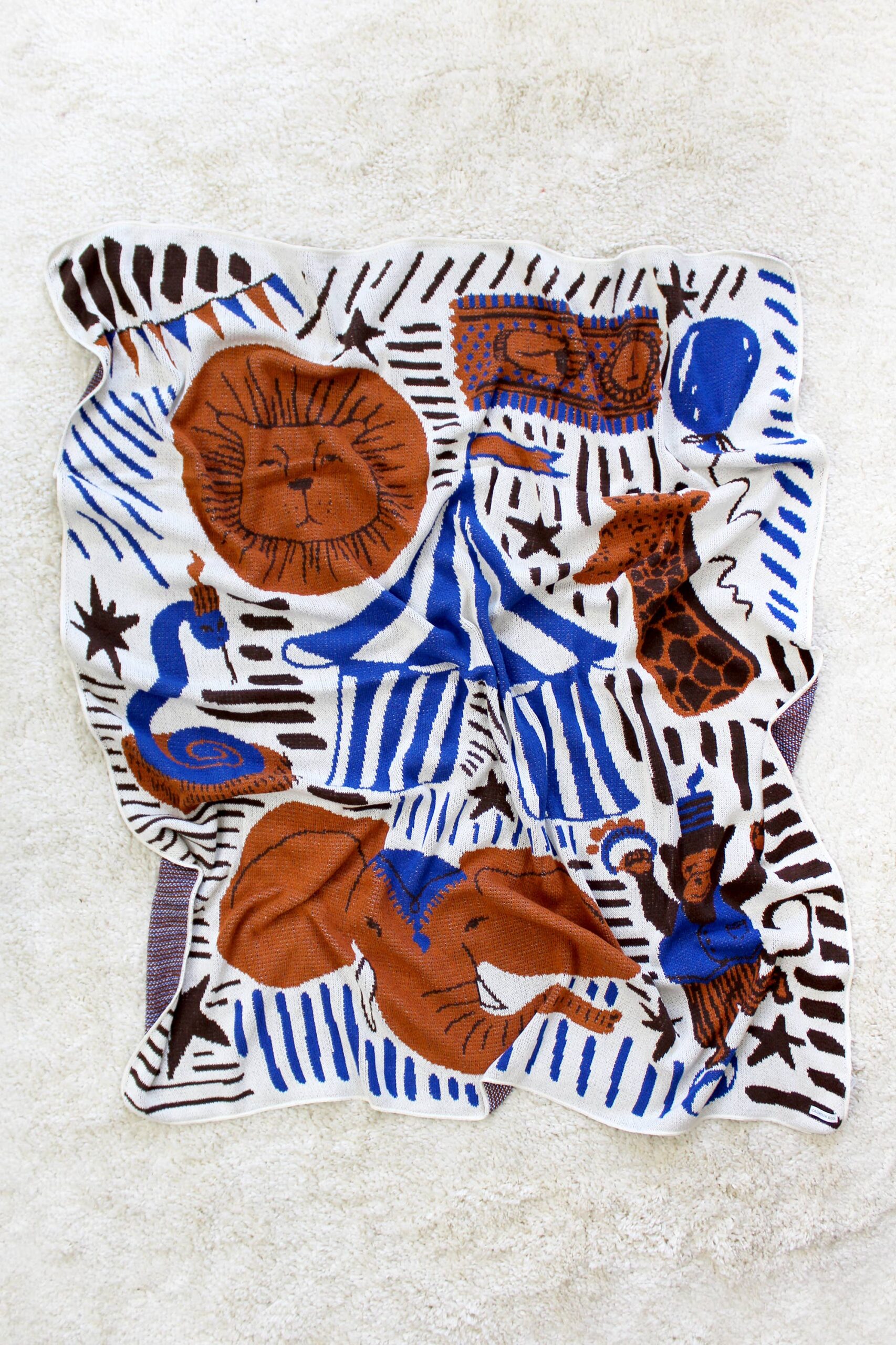 Calhoun & Co. - Life's A Circus Knit Blanket - Image 3