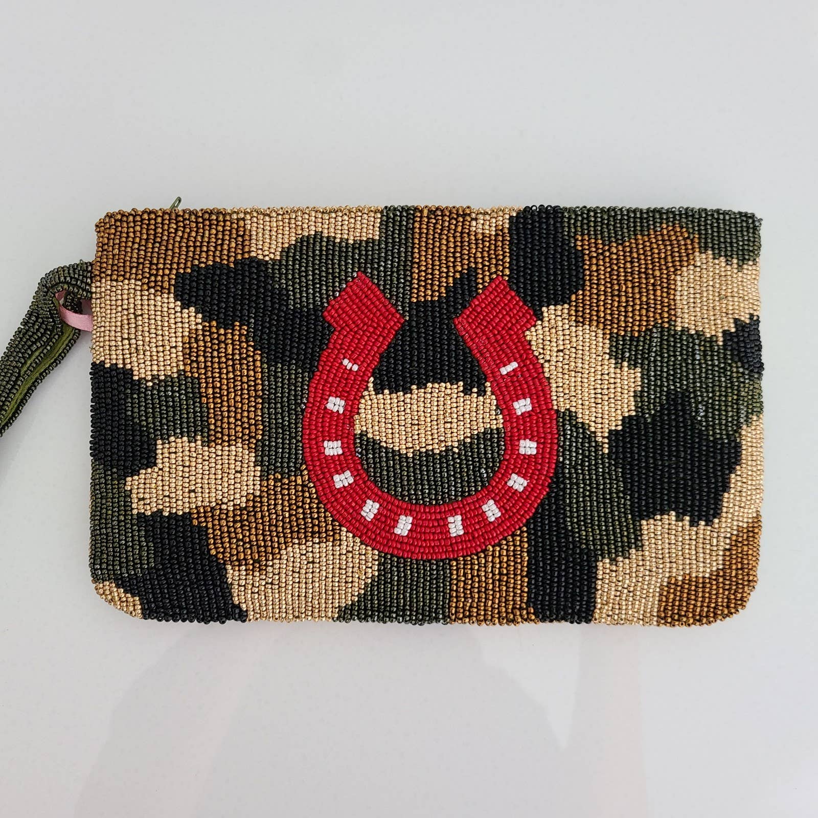 Horse Shoe Beaded purse